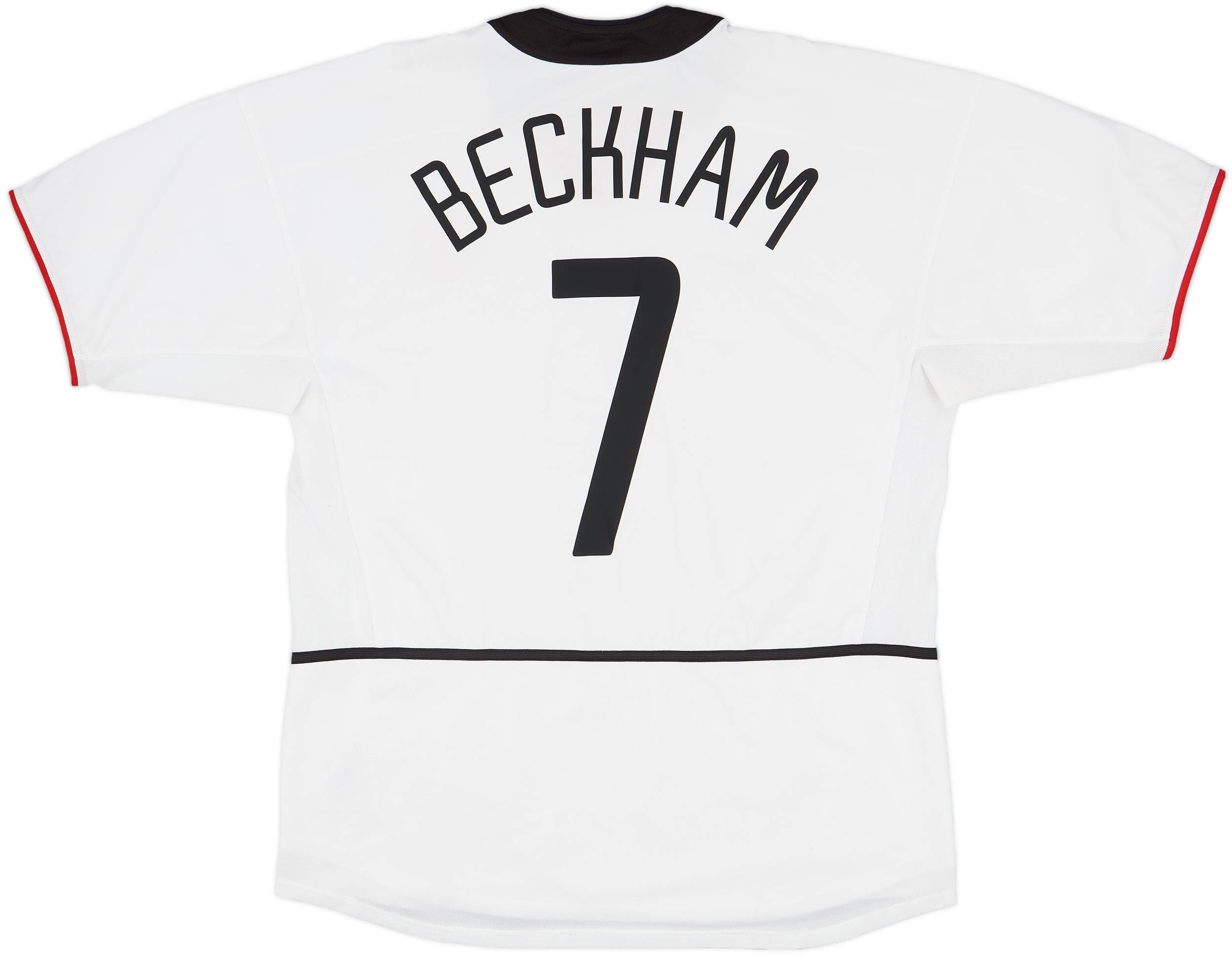 2002-03 Manchester United Away Shirt Beckham #7 - 6/10 - (XL)