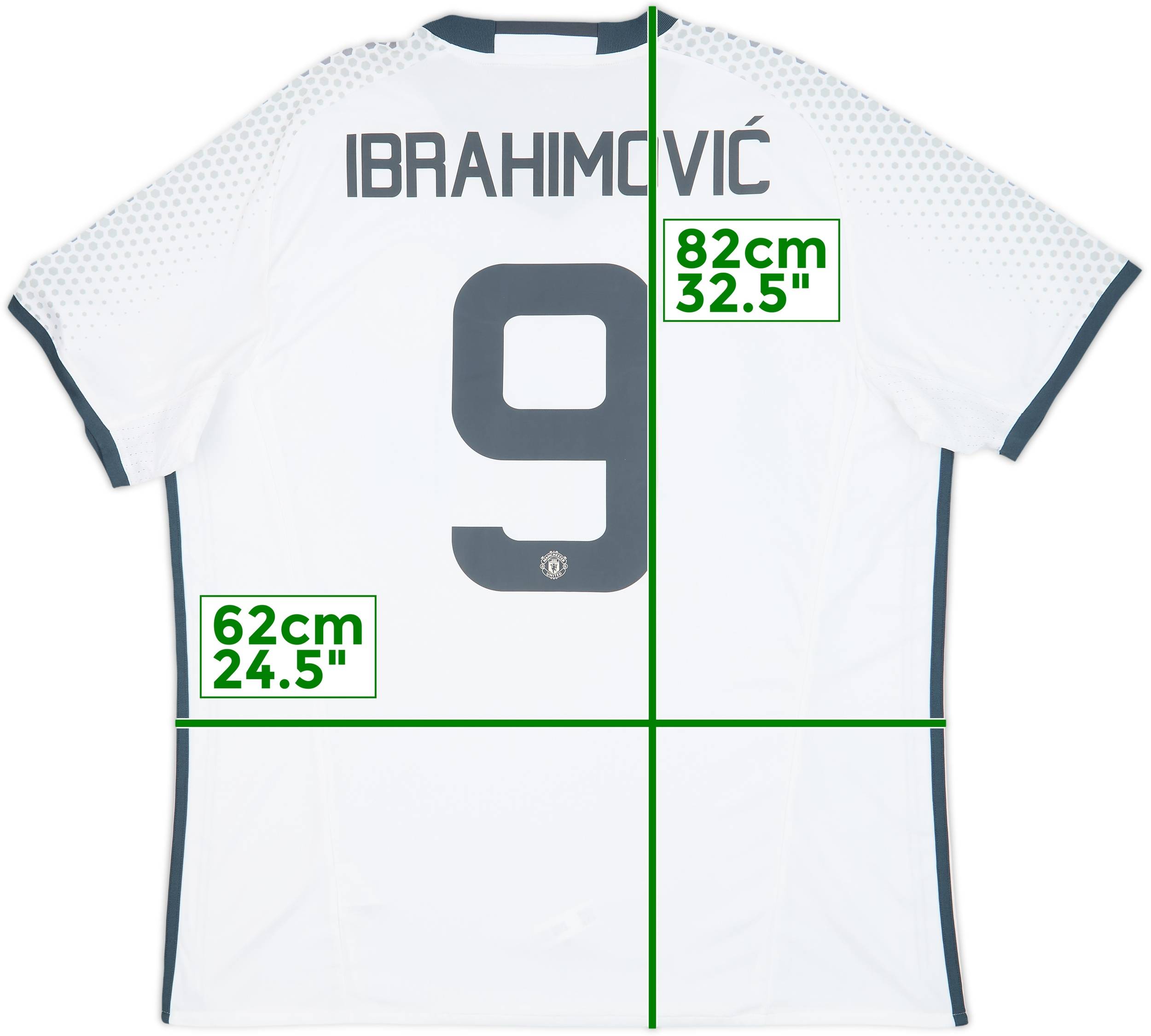 16-17Manchester United IBRAHIMOVIĆ 9番　 M 2016/17 Manchester United Home Jersey #9 Ibrahimovic XL