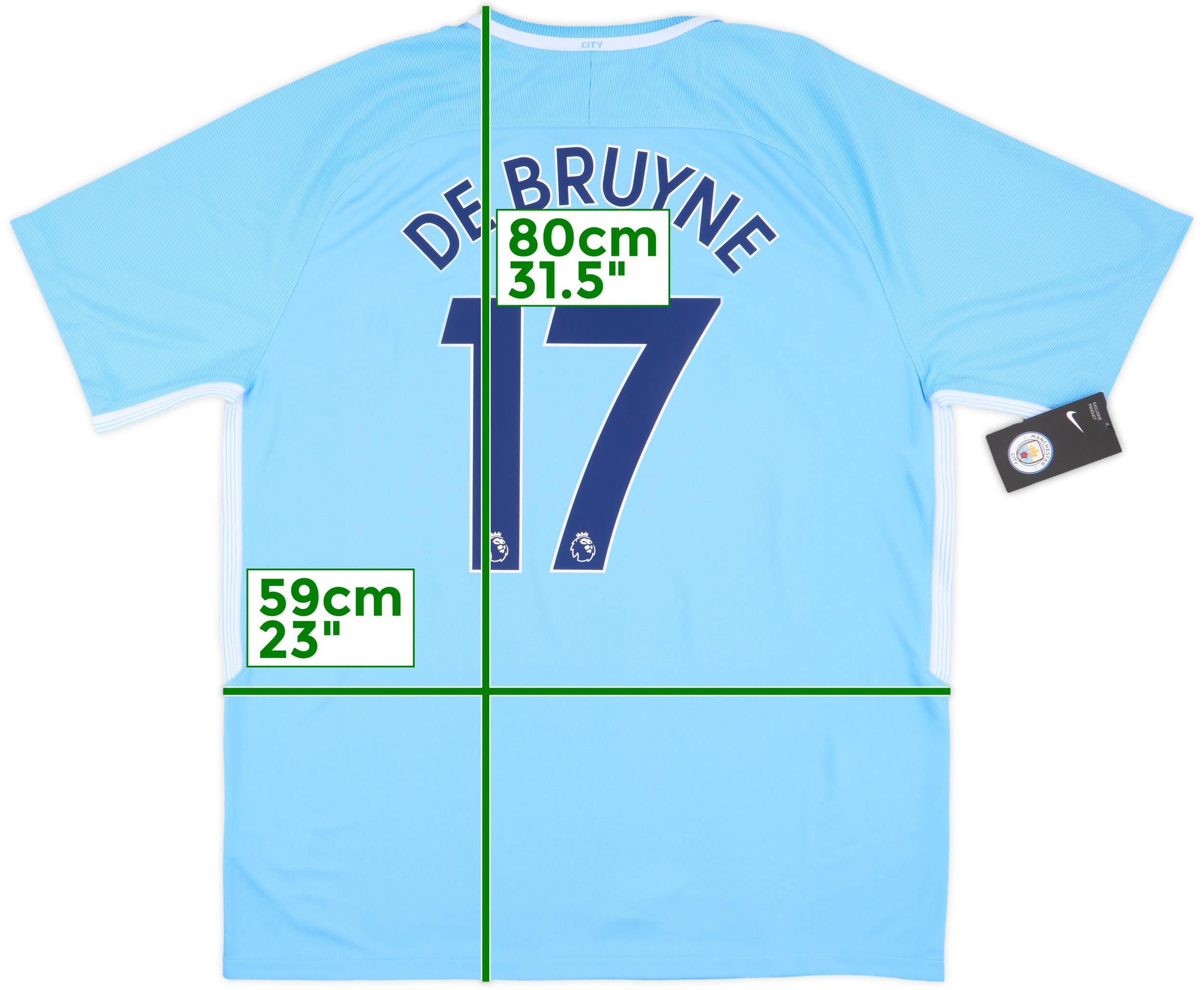 Nike Manchester City DE BRUYNE 17 シャツ 2017-18 Manchester City