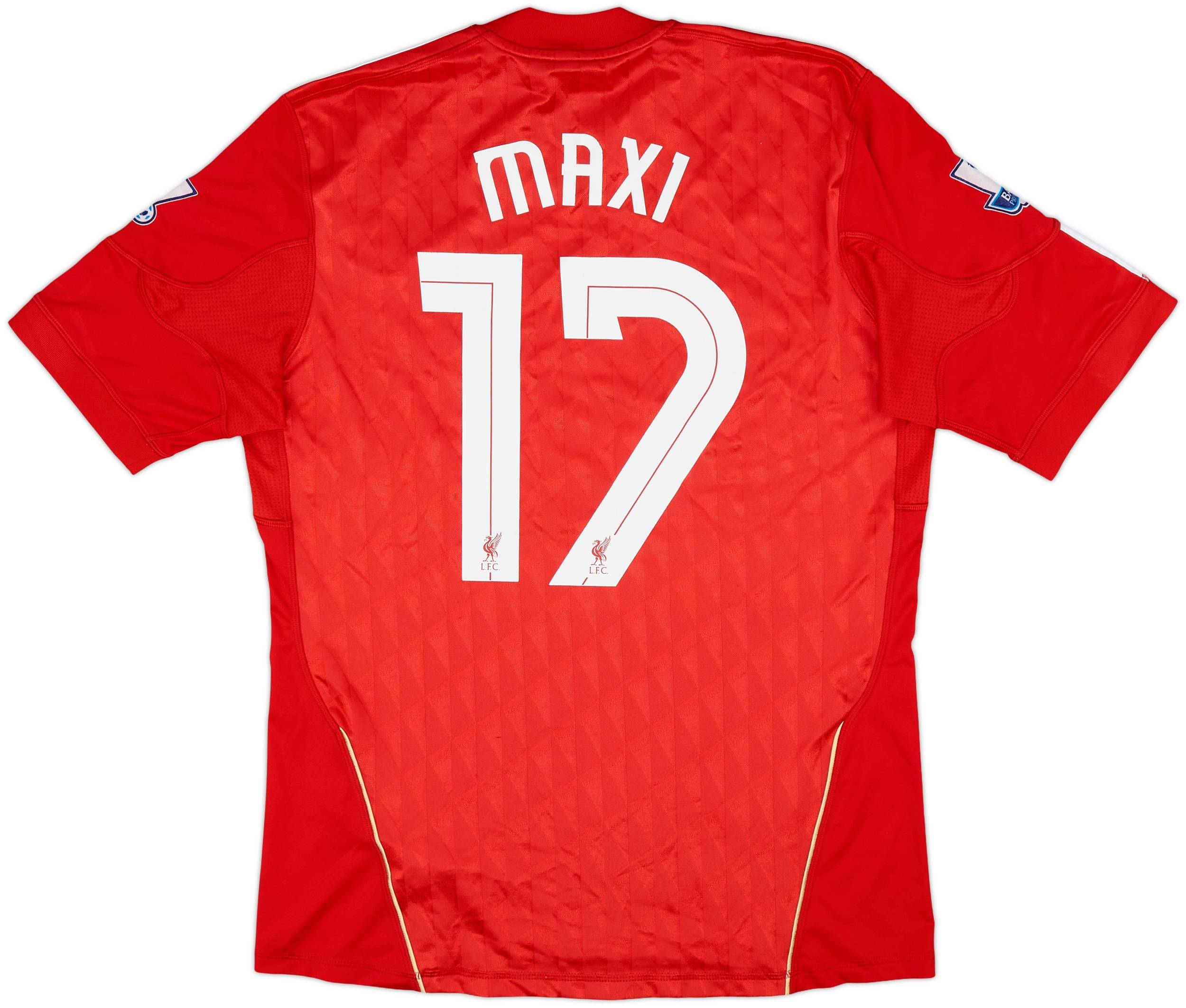 2010-12 Liverpool Home Shirt Maxi #17 - 6/10 - (M)