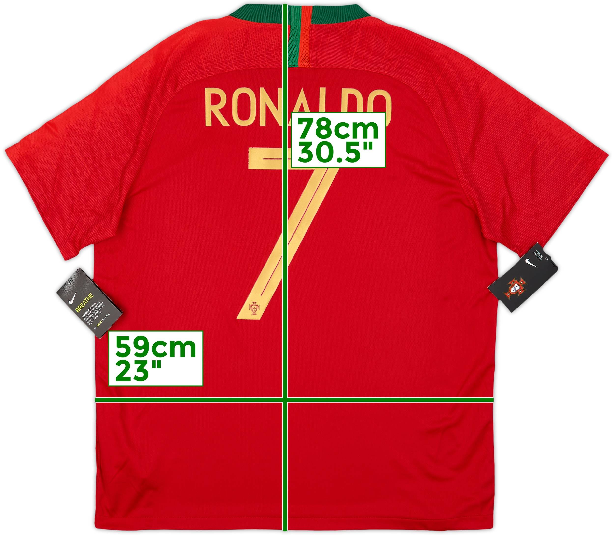 2018-19 Portugal Home Shirt Ronaldo #7 (XL)