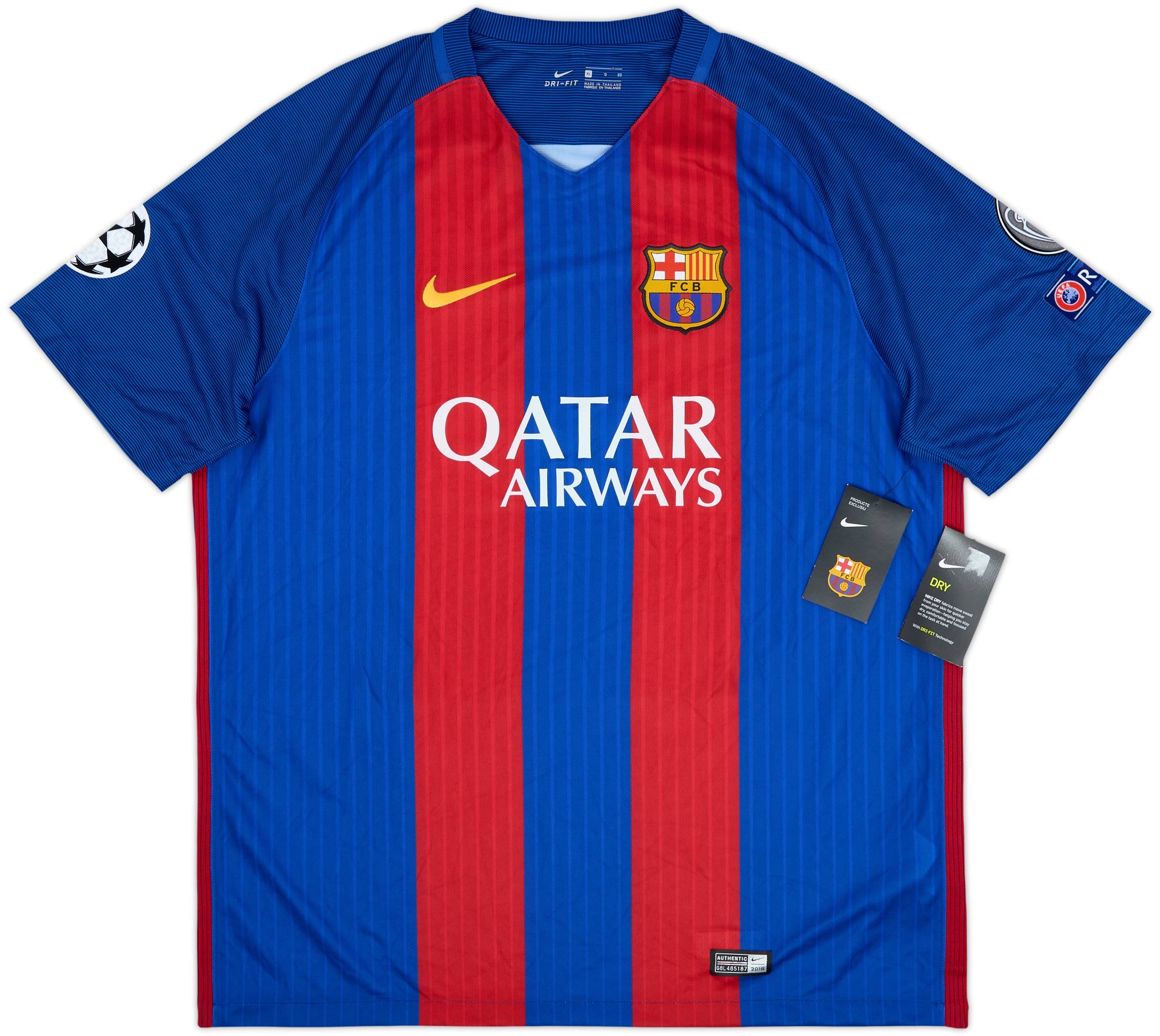 2016-17 Barcelona Home Shirt Neymar Jr #11 (XL)