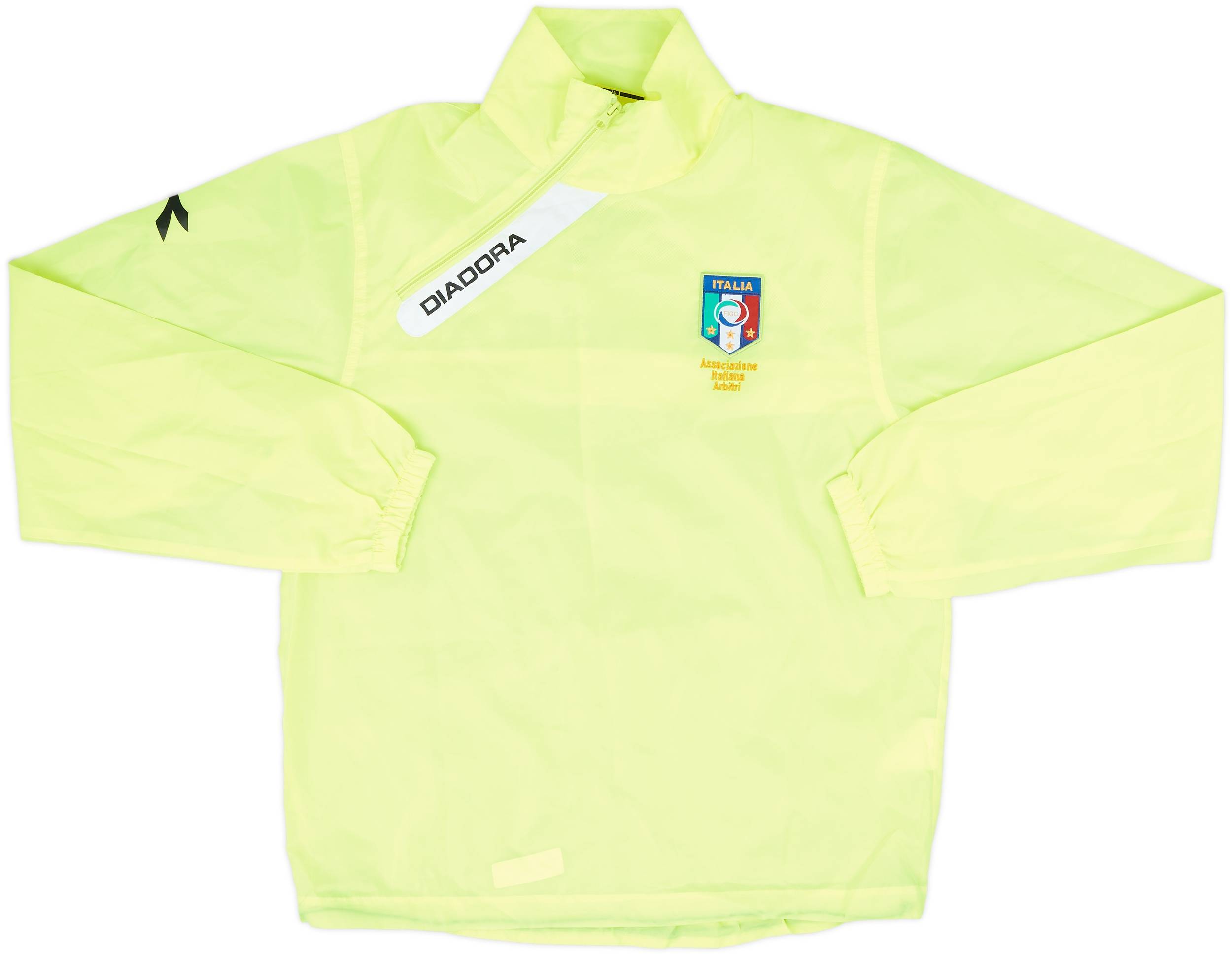 2007-08 Italy Diadora Referee 1/4 Zip Drill Top - 8/10 - (S)