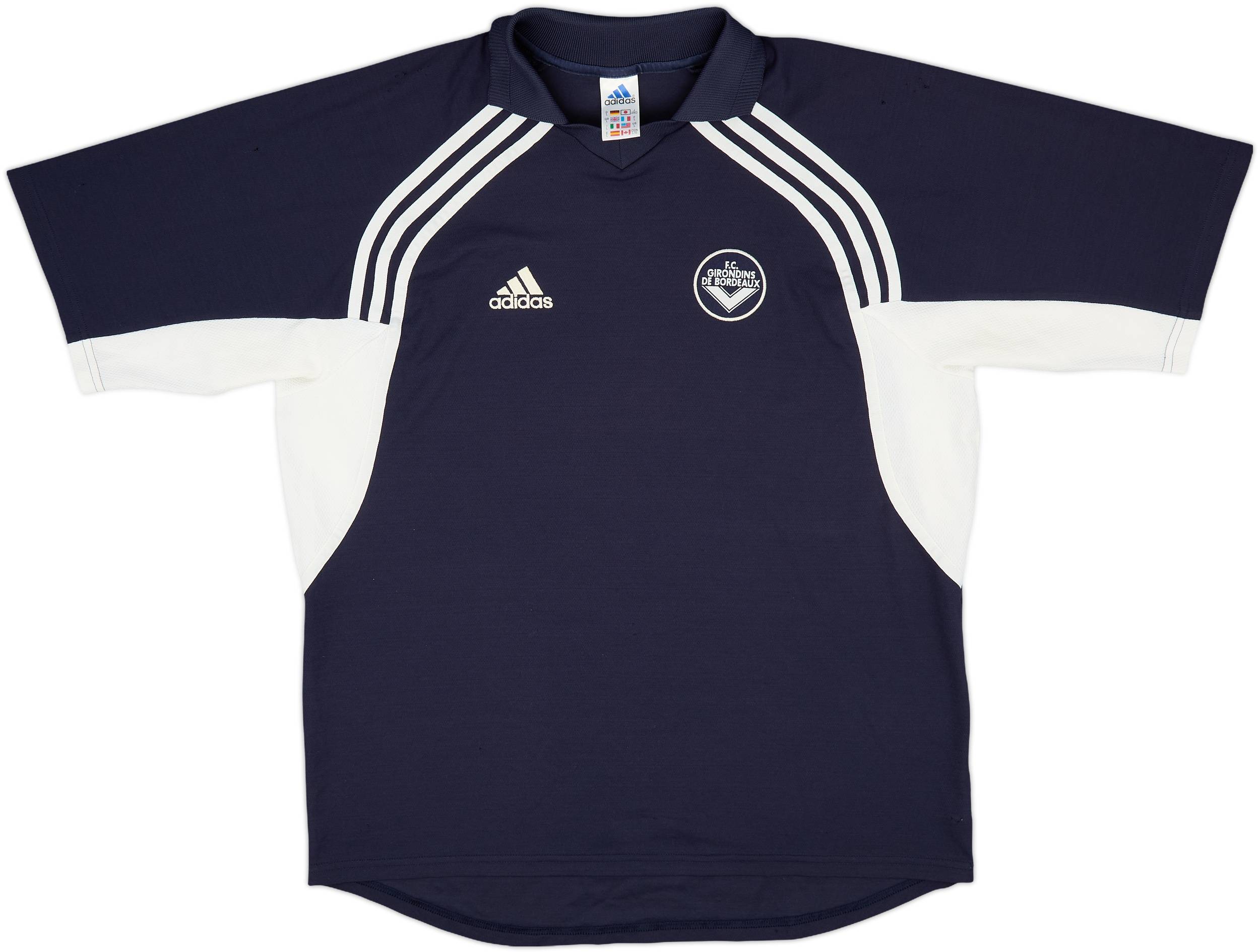2001-02 Bordeaux adidas Training Shirt - 9/10 - (L)