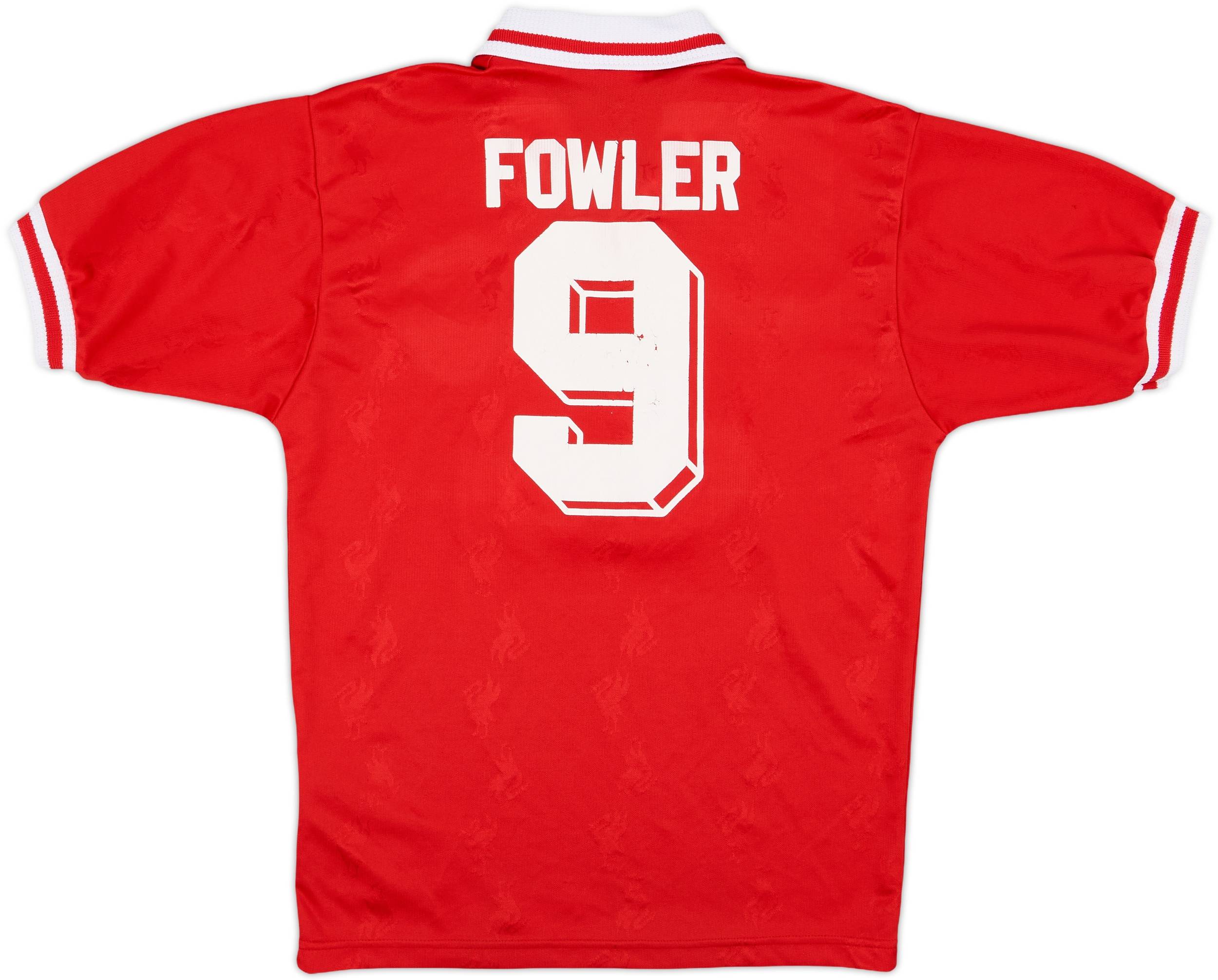 1996-98 Liverpool Home Shirt Fowler #9 - 5/10 - (S)