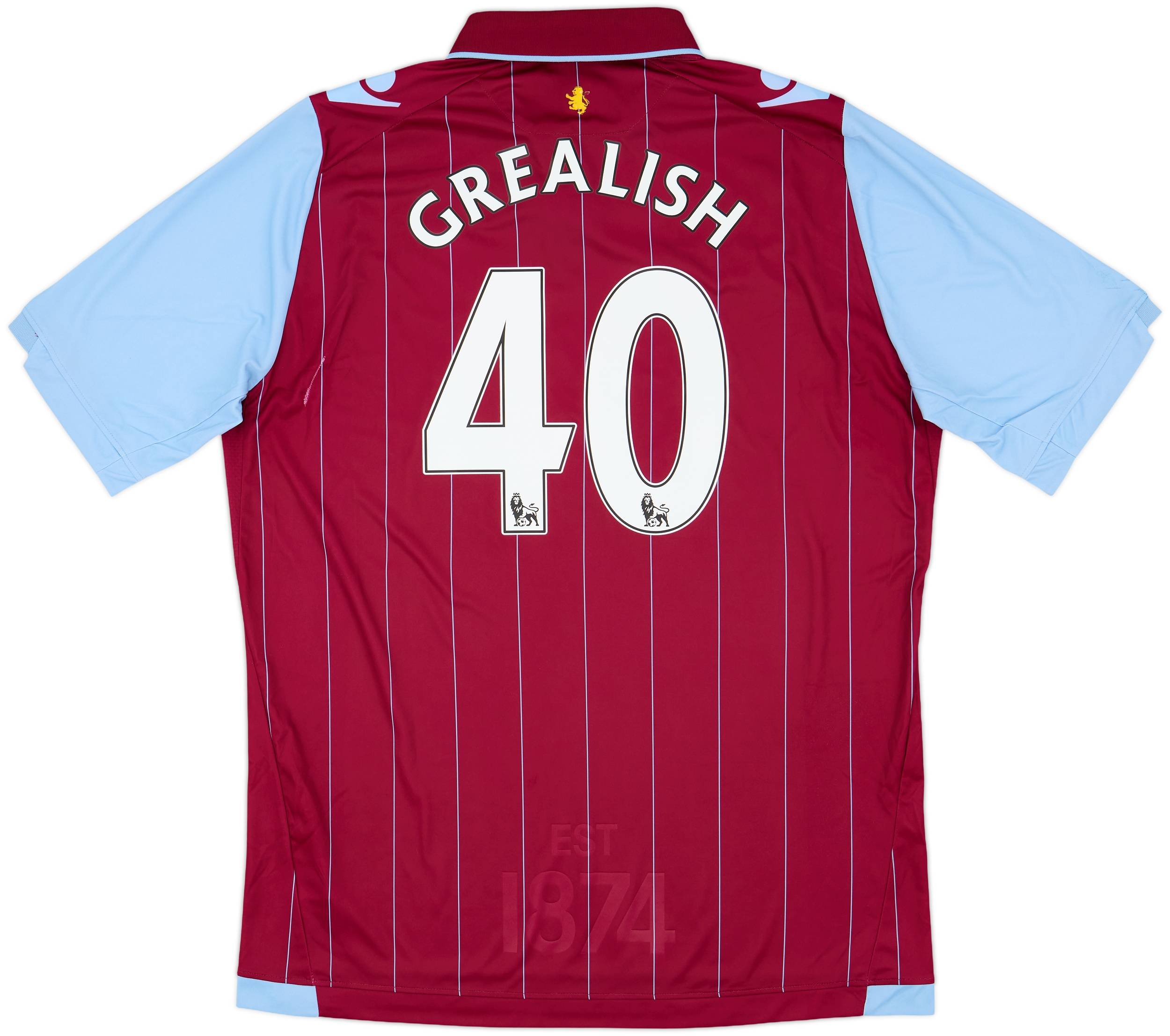 2014-15 Aston Villa Home Shirt Grealish #40 10/10 (XXL)