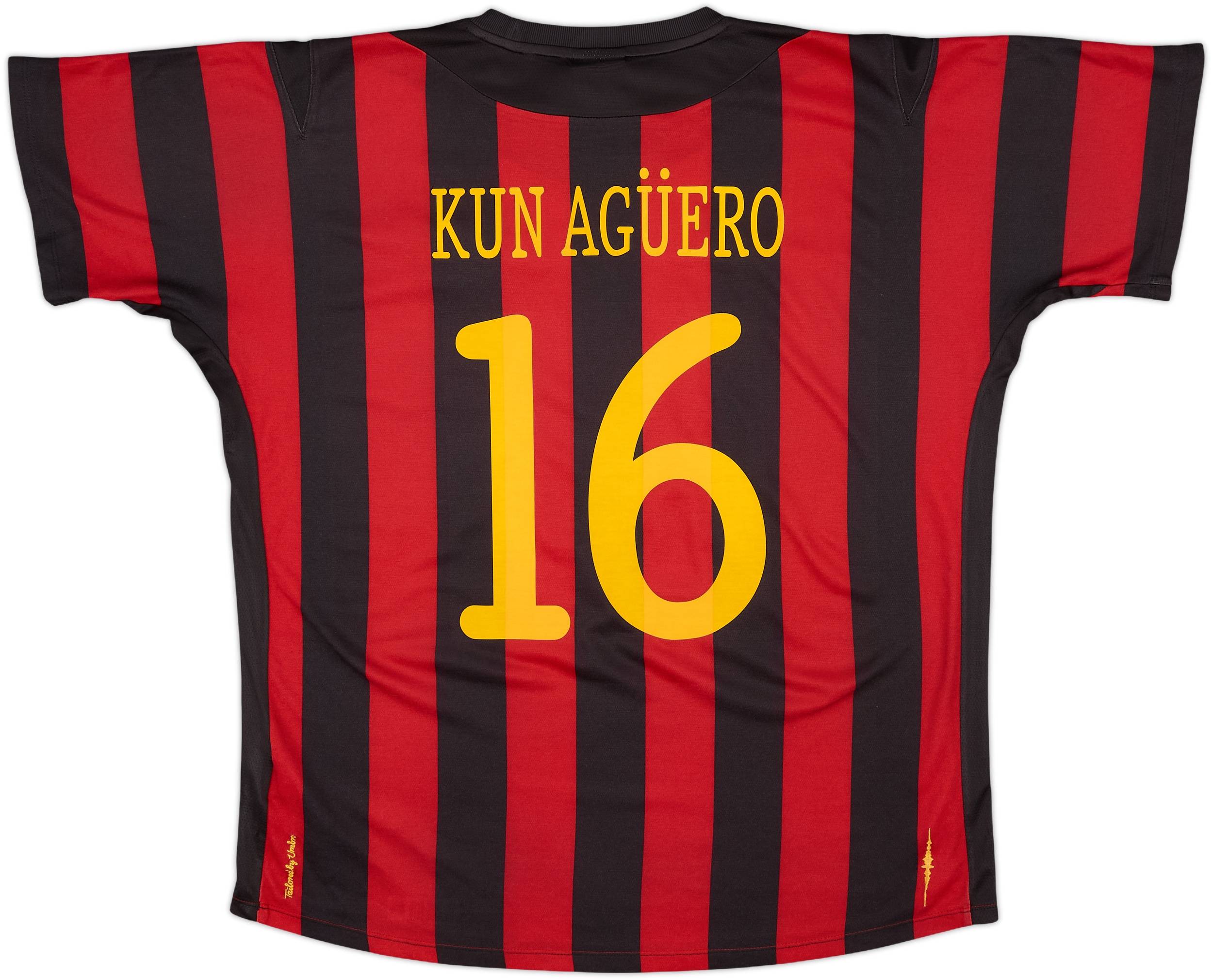 2011-12 Manchester City Away Shirt Kun Aguero #16 - 9/10 - (L)