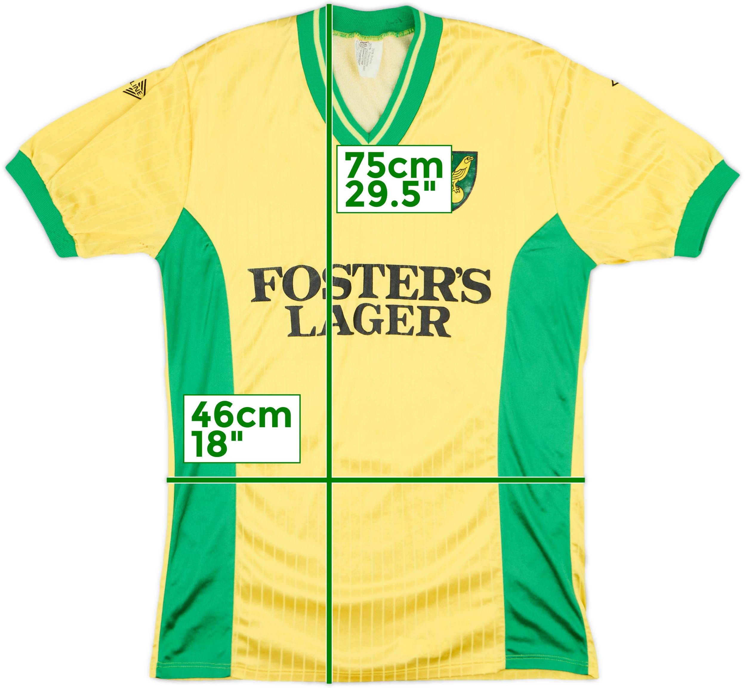 1987-89 Norwich Home Shirt - 9/10 - (M)