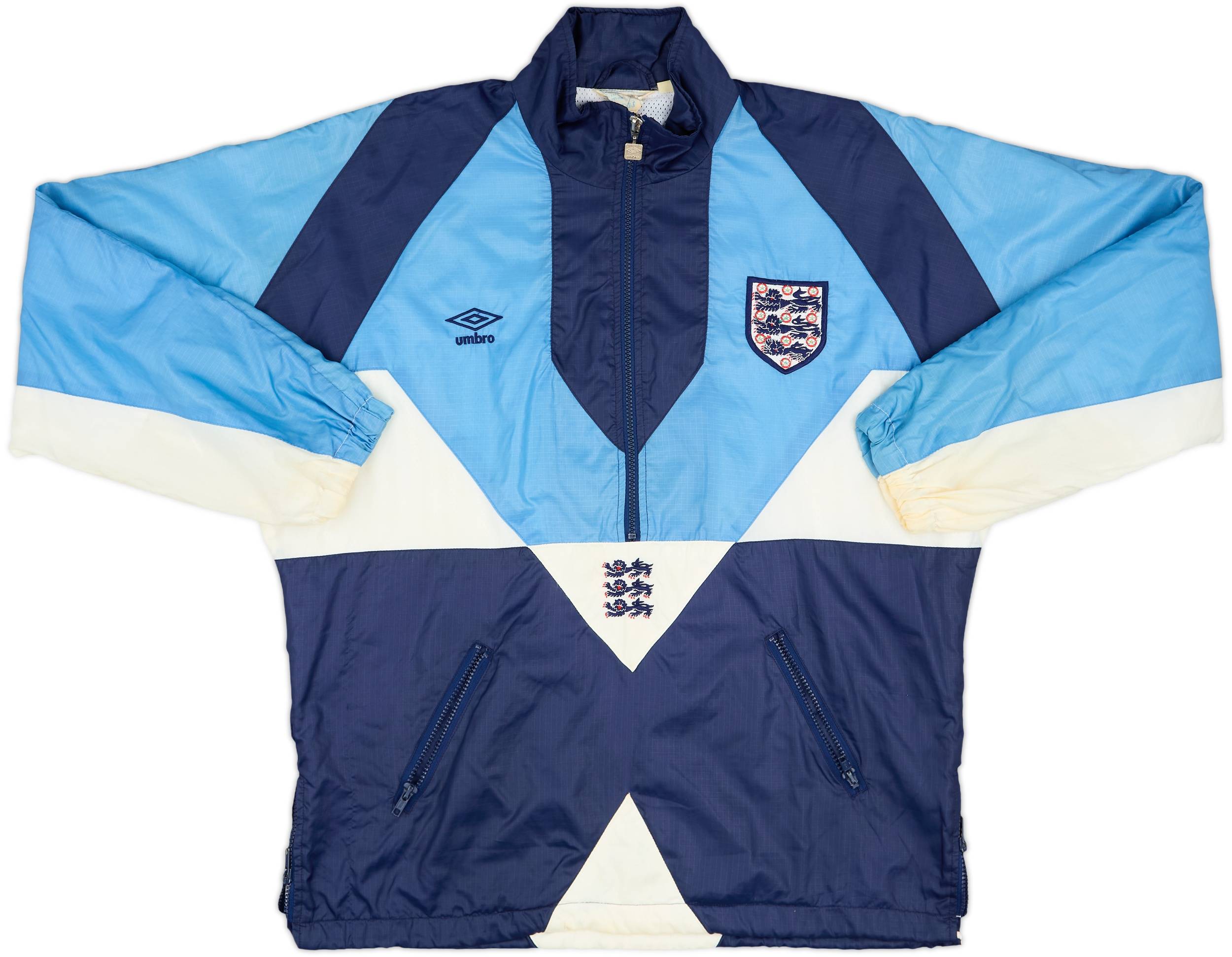 1990-92 England Umbro Track Jacket - 8/10 - (XL)