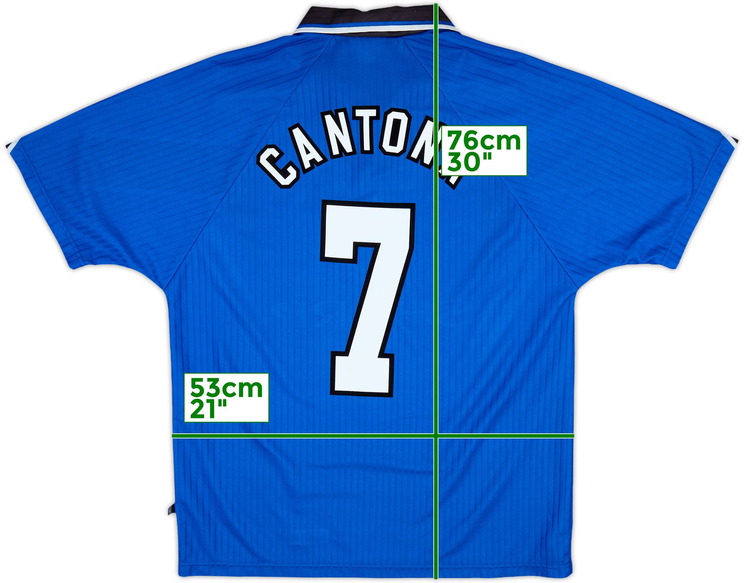 1996-98 Manchester United Third Shirt Cantona #7 - 9/10 - (L)