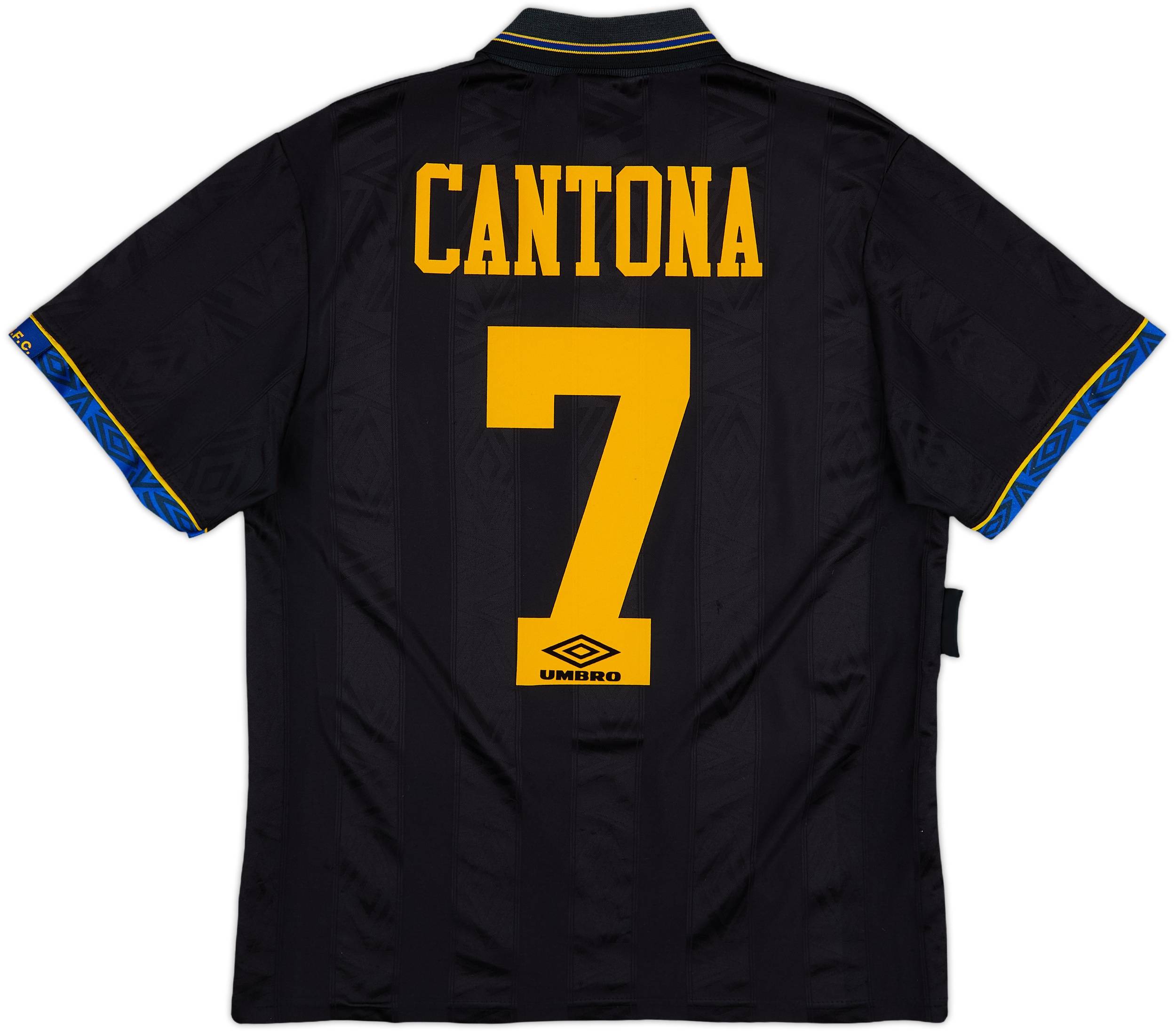 【93/95 Awayモデル】E・カントナ ＃７ マンチェスターユナイテッド 1993-95 Manchester United Away Shirt Cantona #7 - 7/10 - (M)