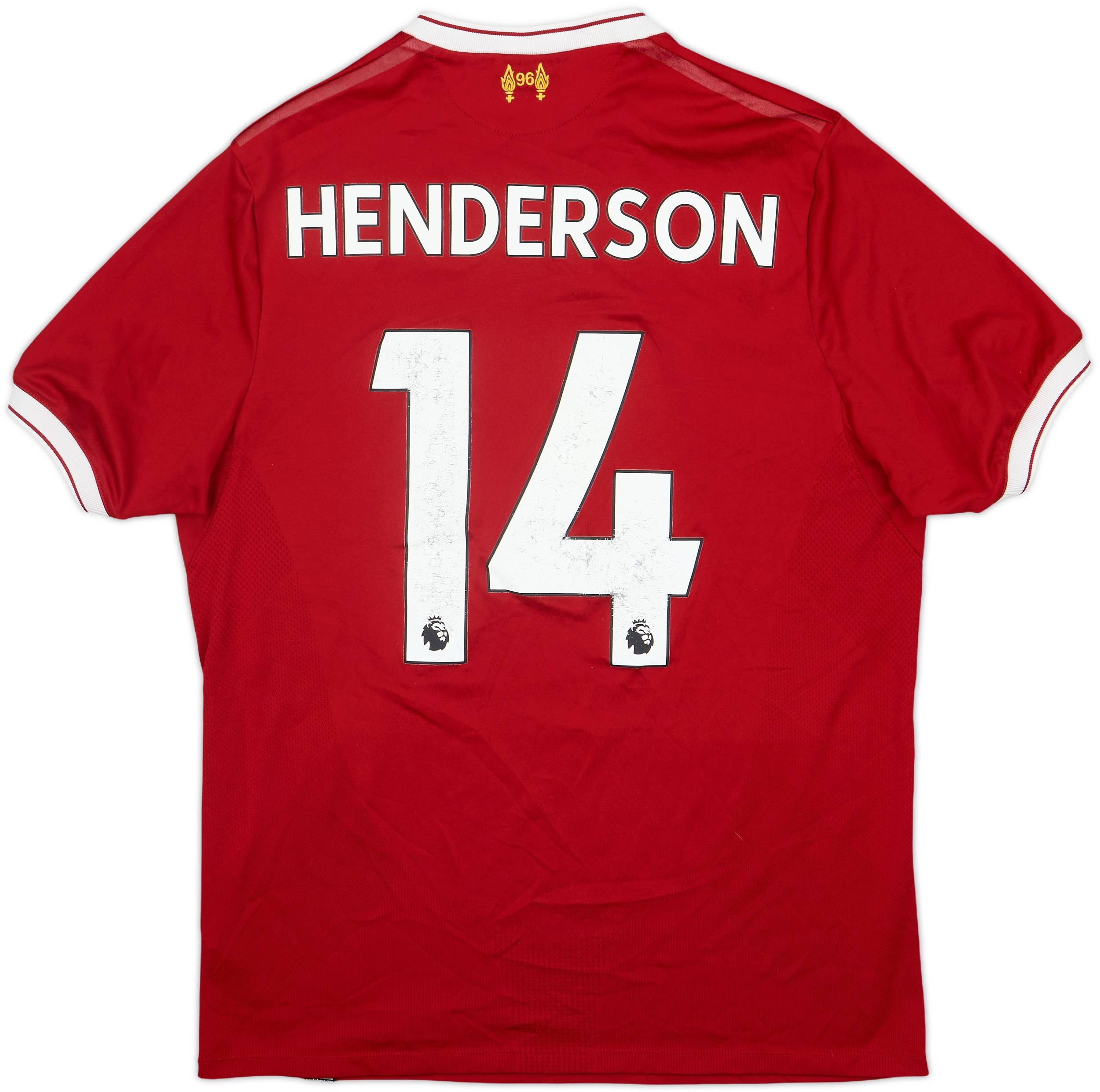 リバプール HENDERSON 14 シャツ 2017-18 Liverpool 125 Years Home Shirt Henderson #14 - 5/10 - (M)