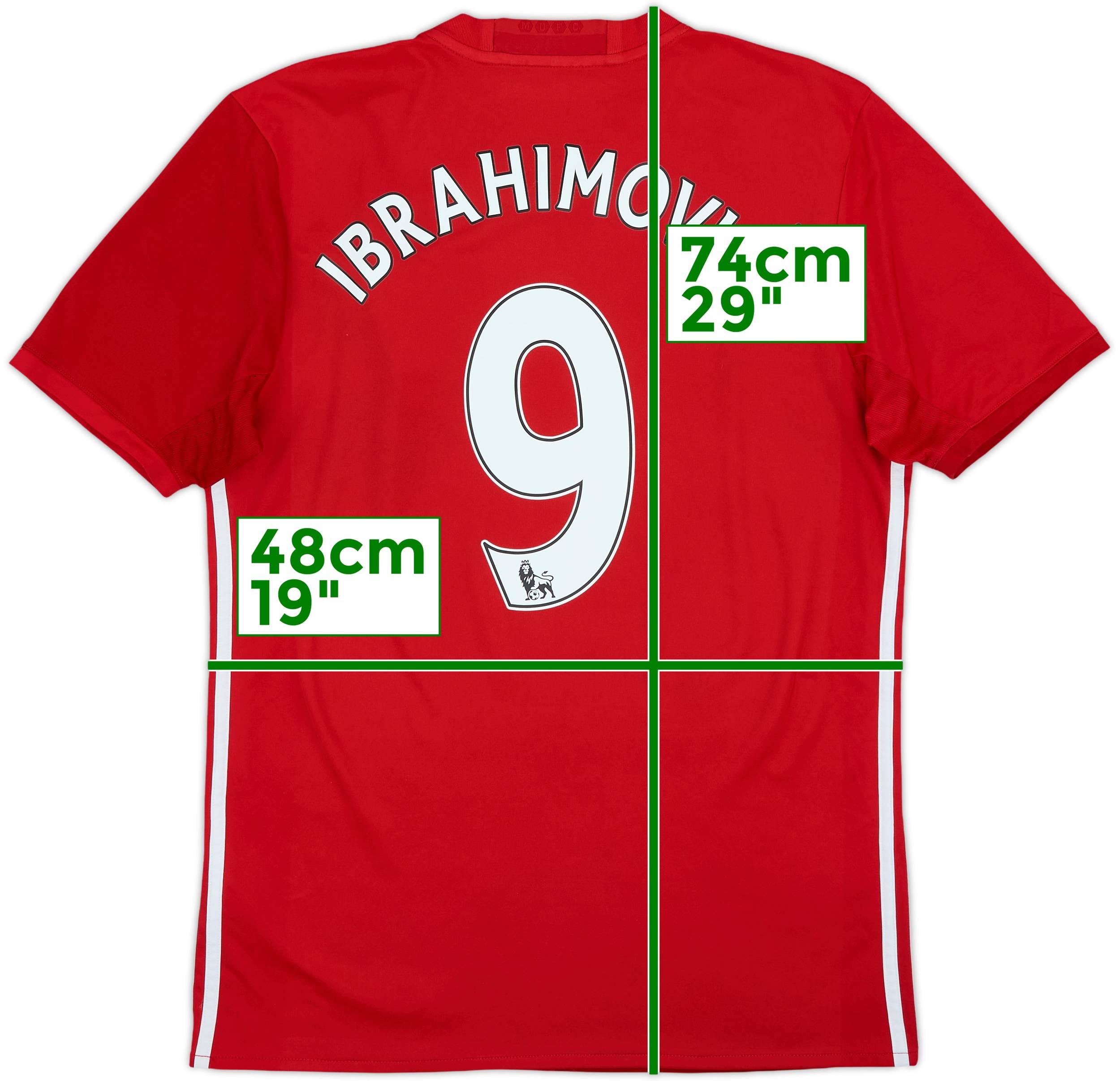 2016-17 Manchester United Home Shirt Ibrahimovic #9 - 6/10 - (M)