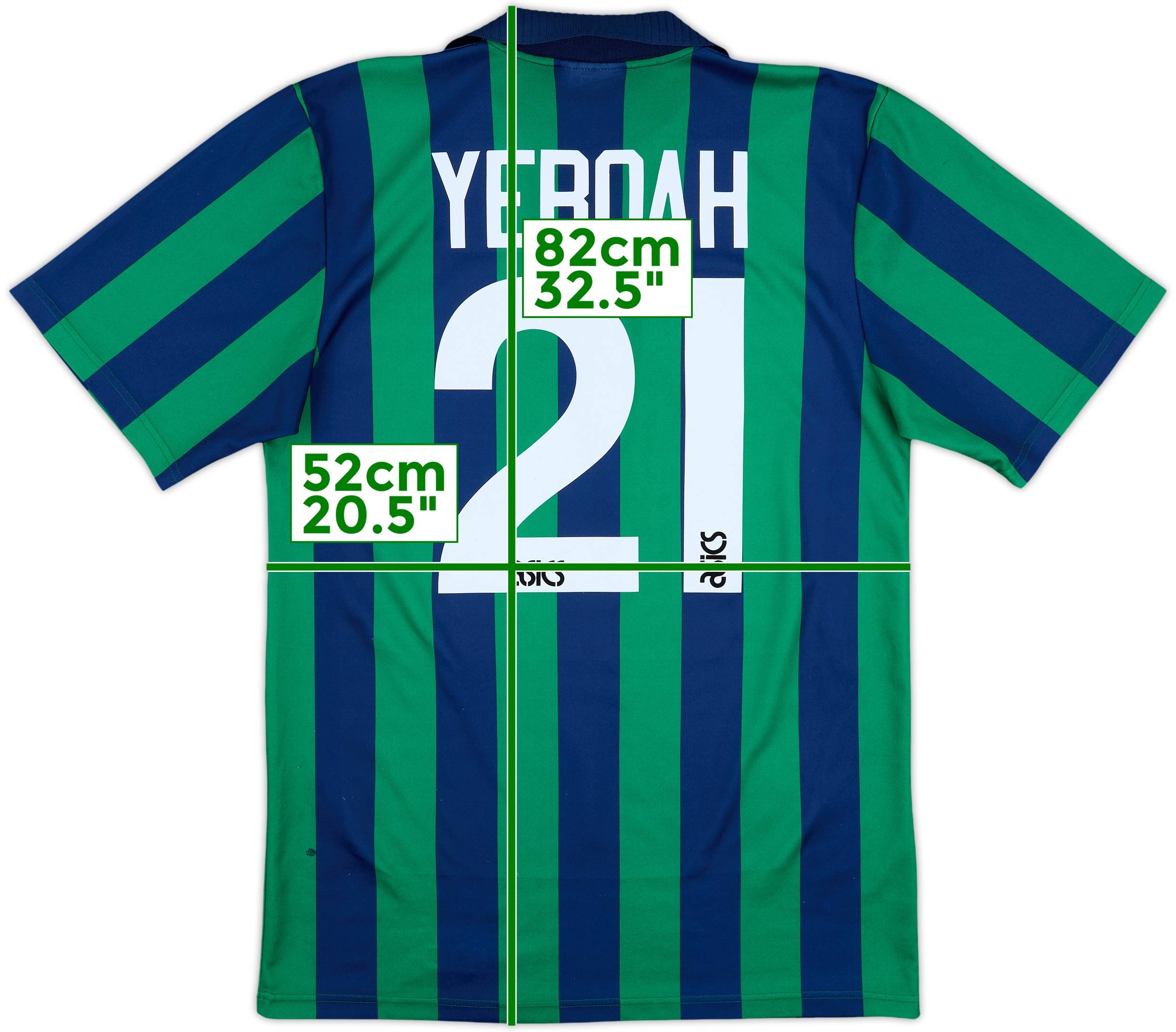 1995-96 Leeds United Third Shirt Yeboah #21 - 7/10 - (M)