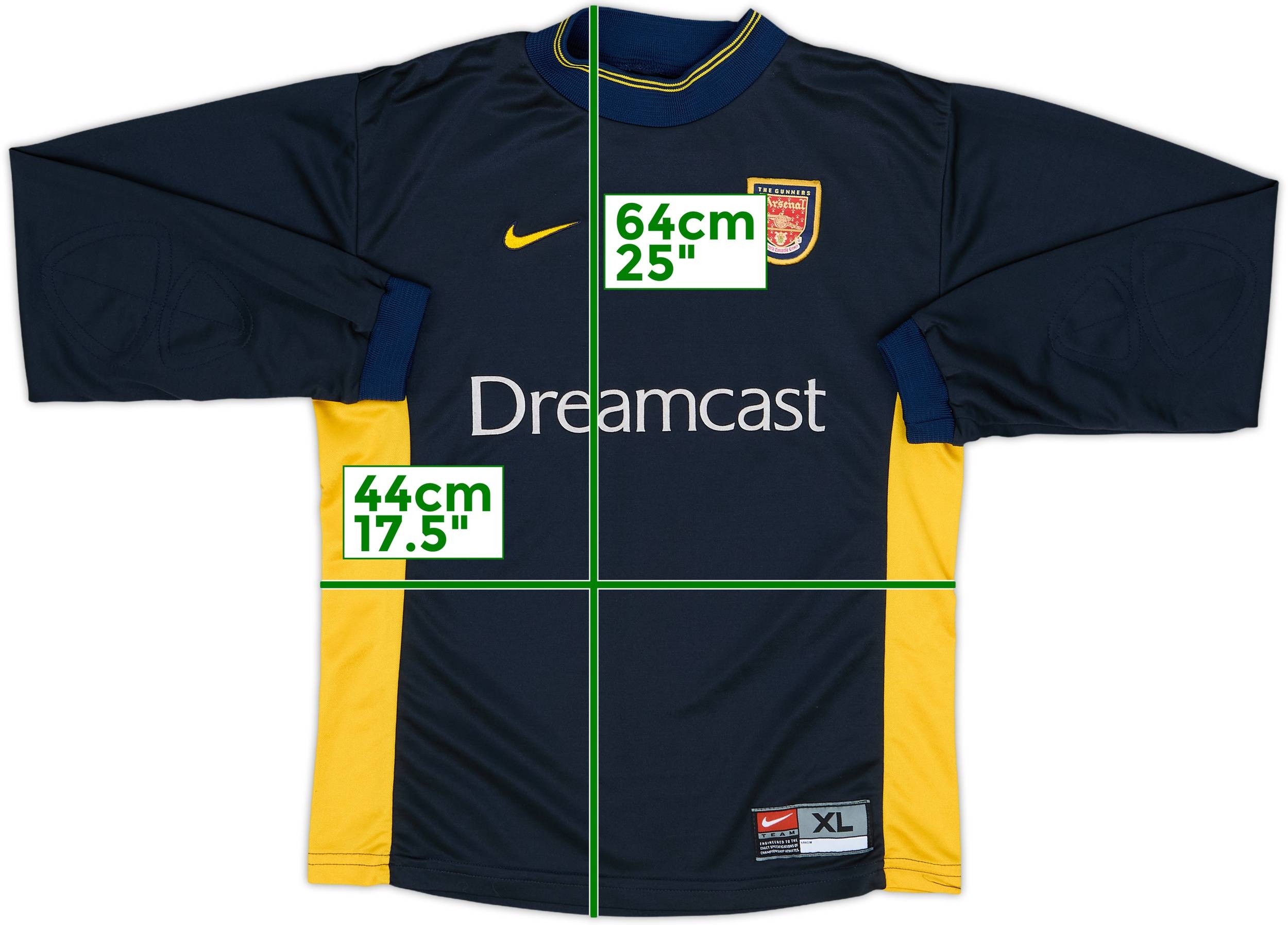 1999-00 Arsenal GK Shirt - 8/10 - (XL.Boys)