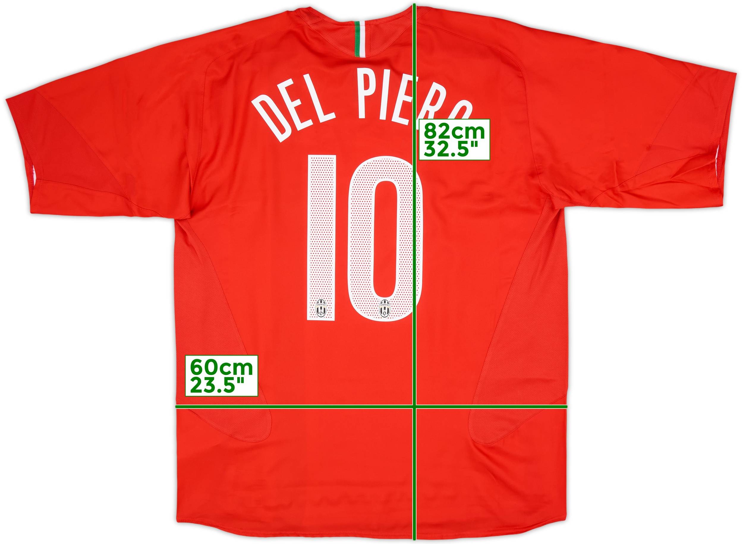 ユベントス DEL PIERO 10番 シャツ 2005-06 Juventus Away Shirt Del Piero #10 (XL)