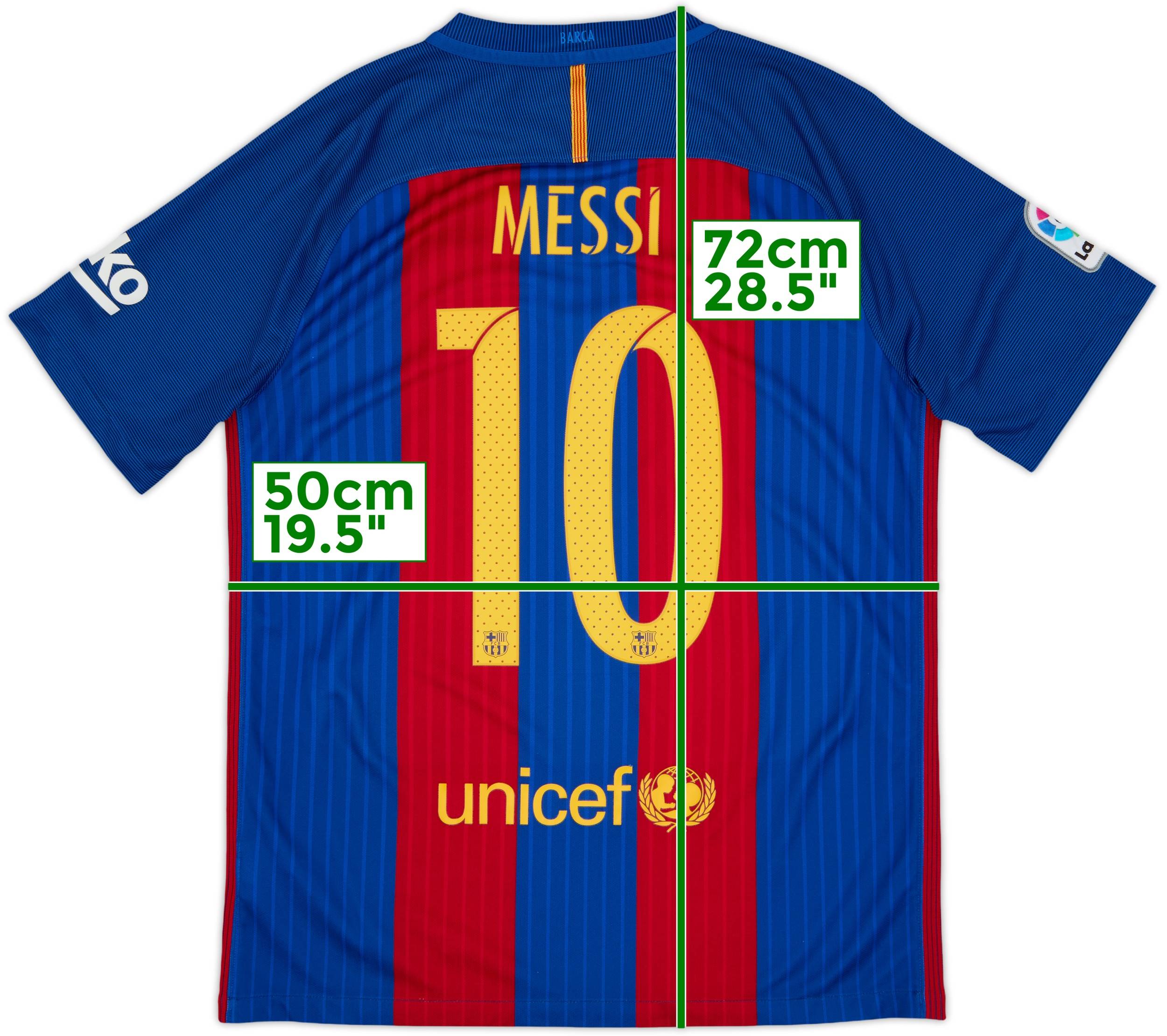 2016-17 Barcelona Home Shirt Messi #10 - 8/10 - (M)