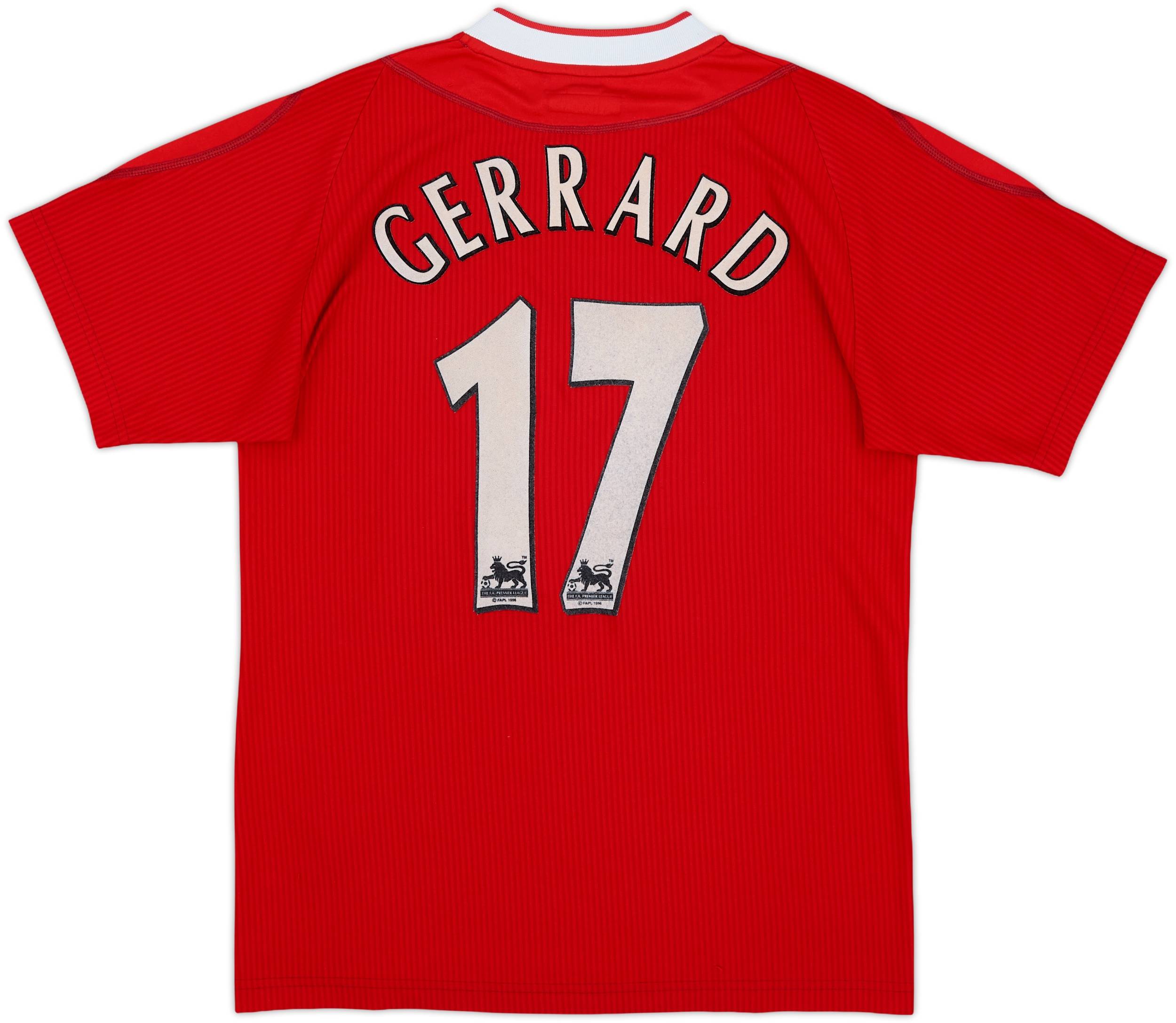 2002-04 Liverpool Home Shirt Gerrard #17 - 7/10 - (S)