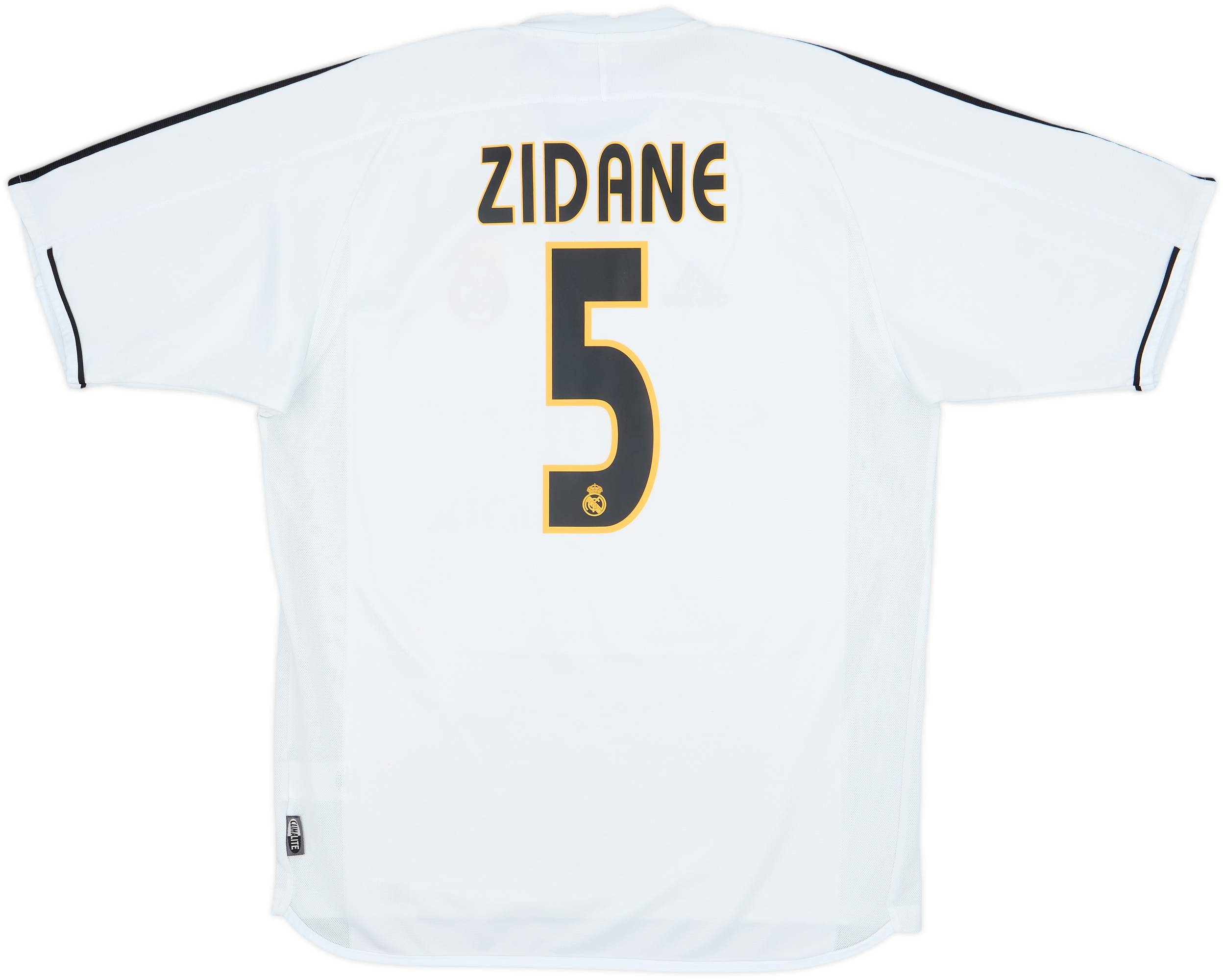 正規品 激レア RealMadrid zidane #5 長袖 2003-04 Real Madrid Home Shirt Zidane #5 - 5/10 - (M)