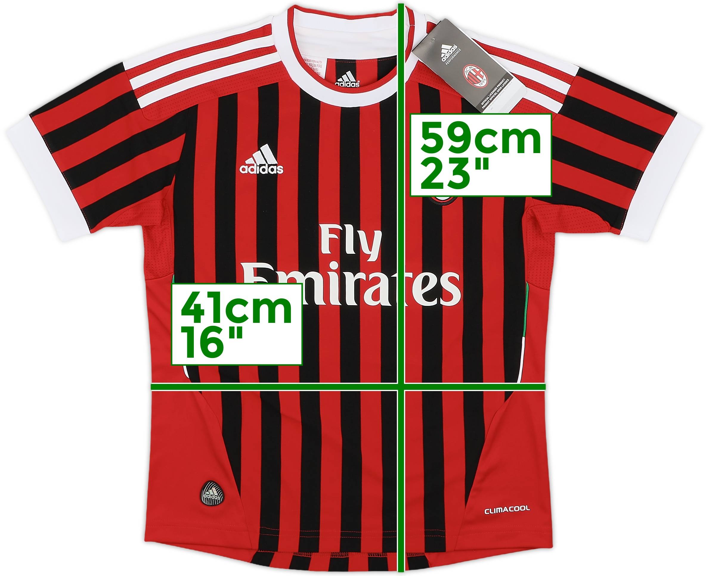 2011-12 AC Milan Home Shirt (S.Boys)