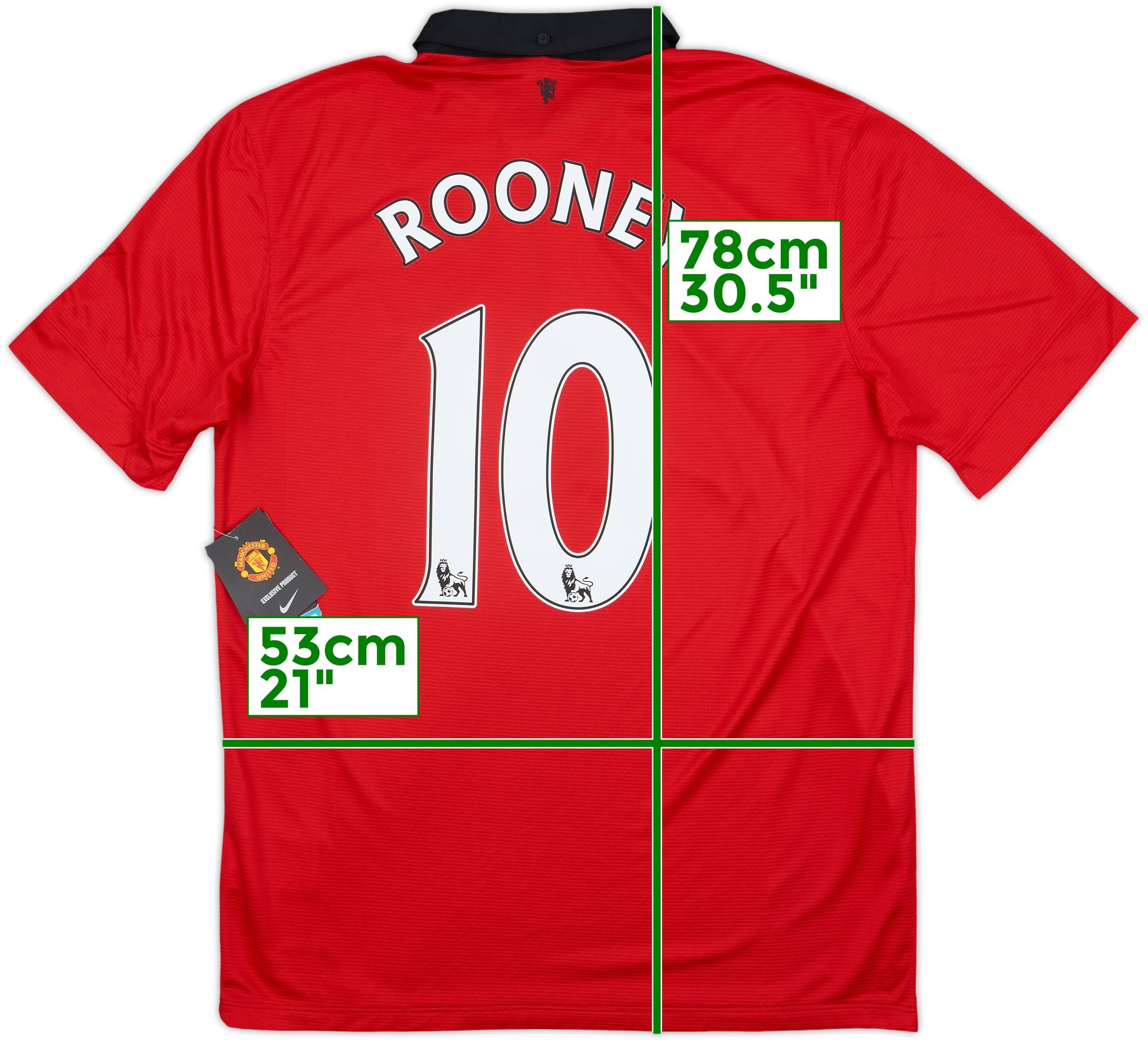 2013-14 Manchester United Home Shirt Rooney #10 (L)