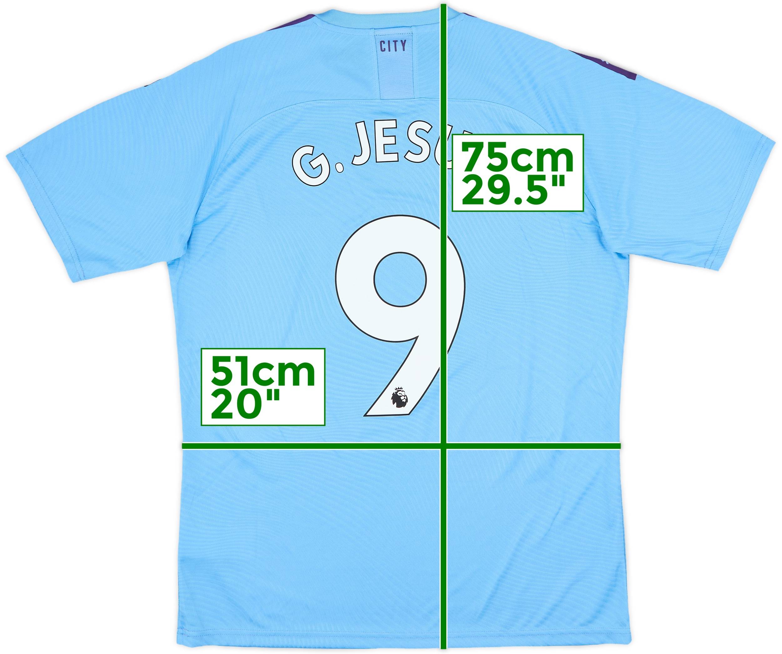 2019-20 Manchester City Home Shirt G.Jesus #9 (L)