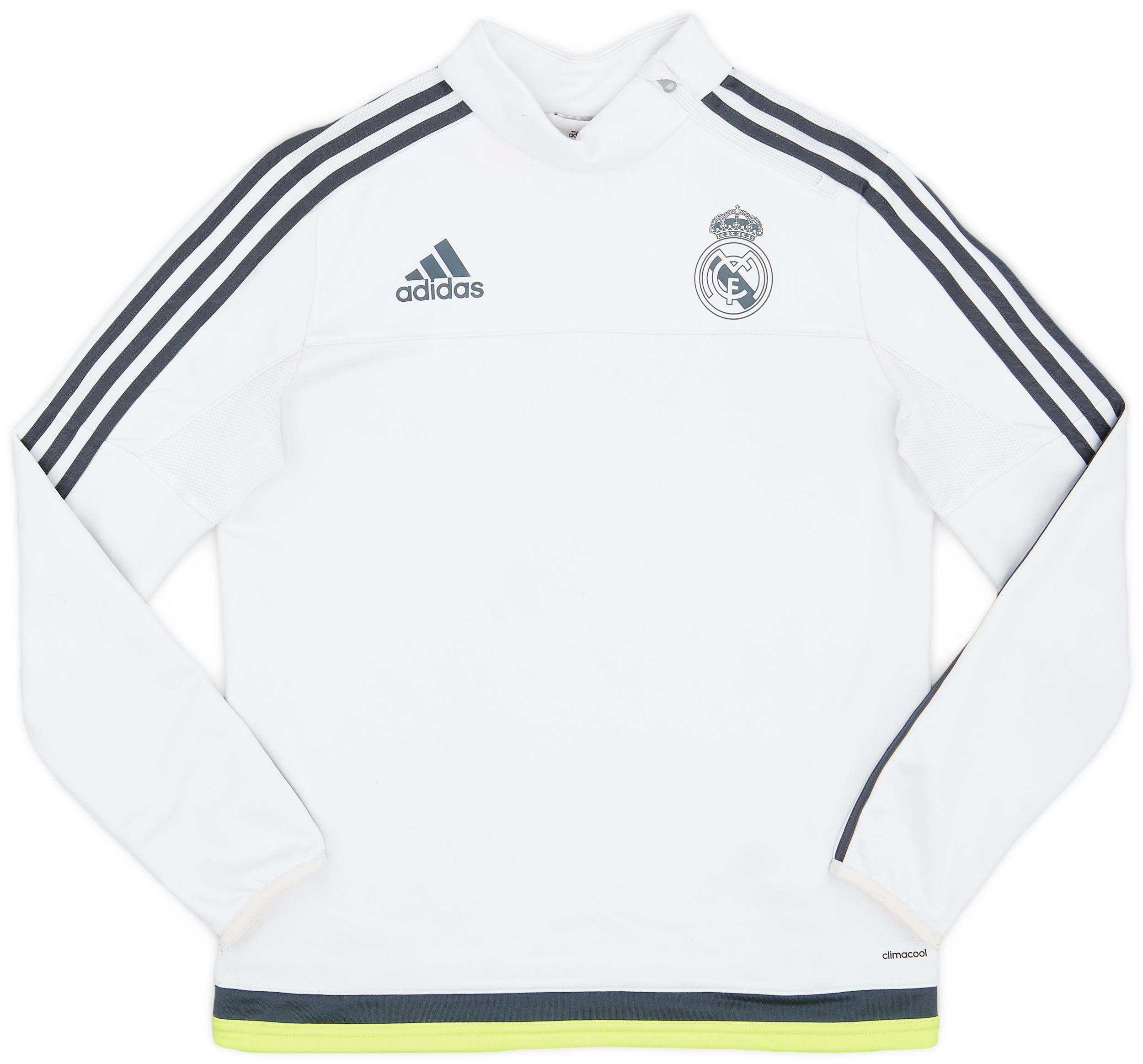 2015-16 Real Madrid adidas 1/4 Zip Drill Top - 8/10 - (L.Boys)