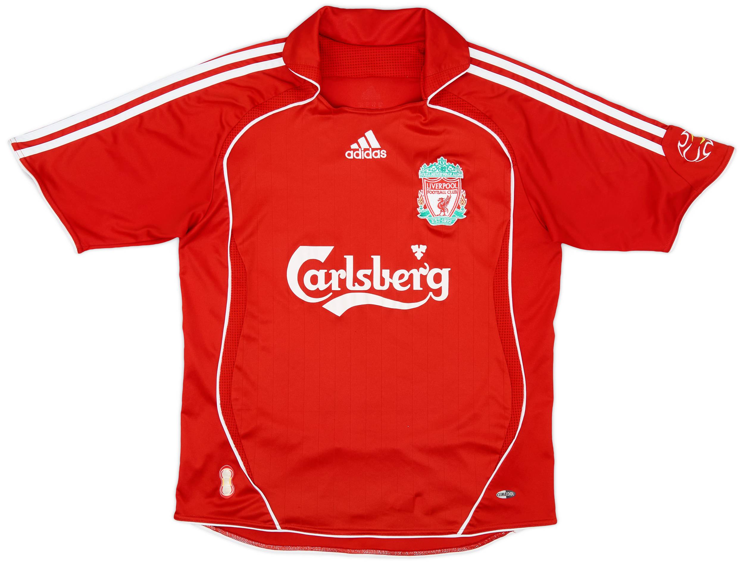 2006-08 Liverpool Home Shirt - 8/10 - (XL.Boys)