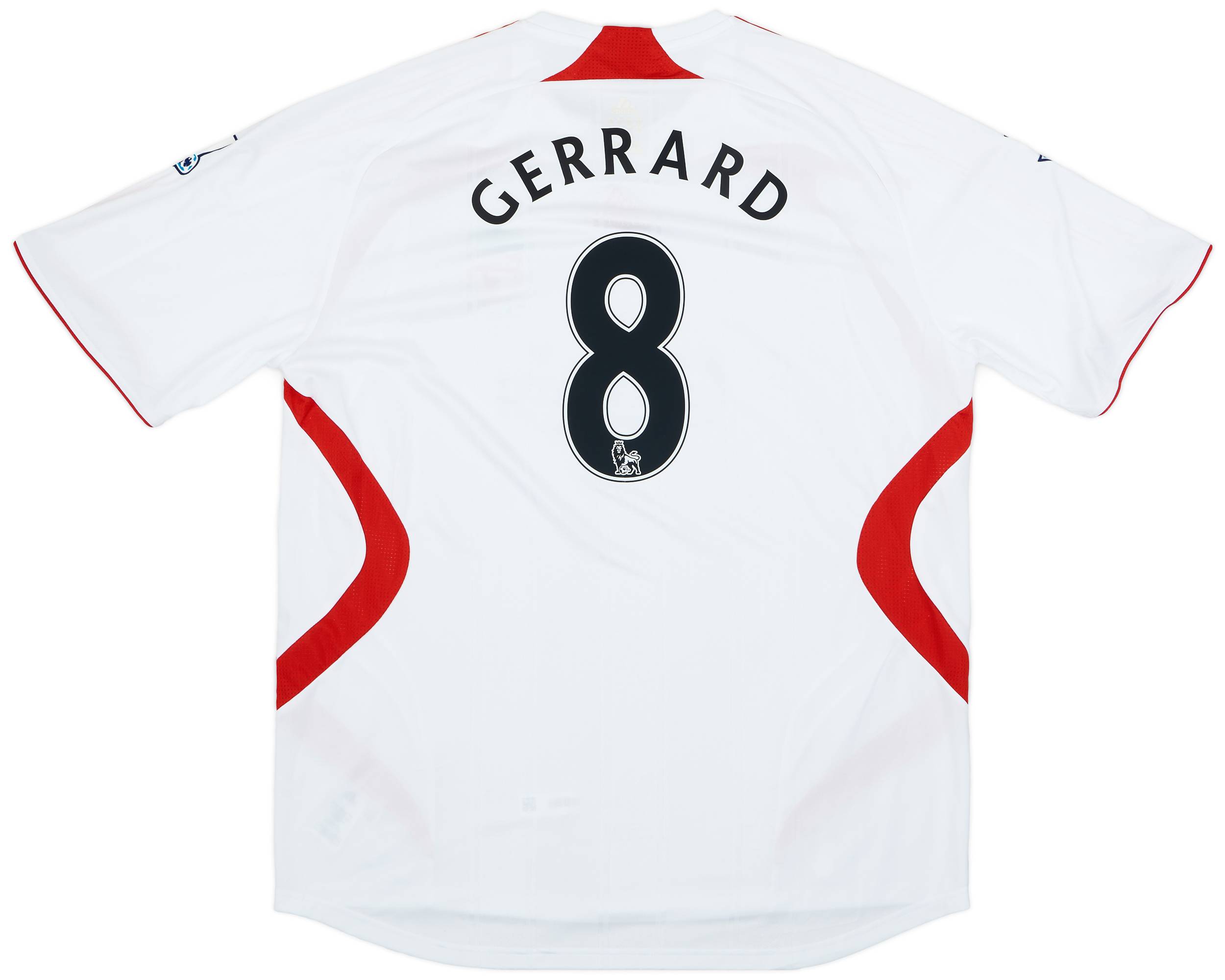 2007-08 Liverpool Away Shirt Gerrard #8 (XXL)