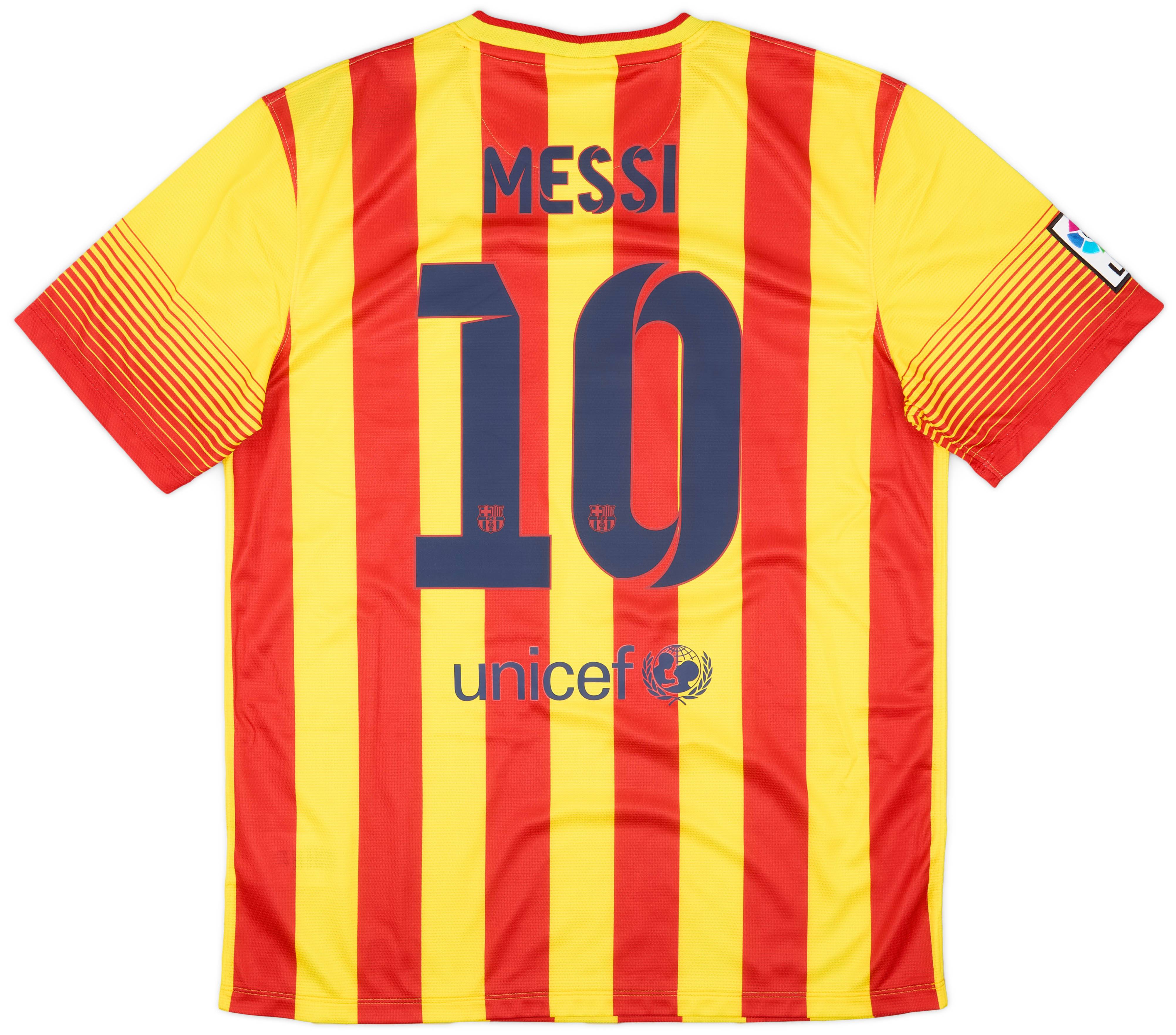 2013-15 Barcelona Away Shirt Messi #10 (L)