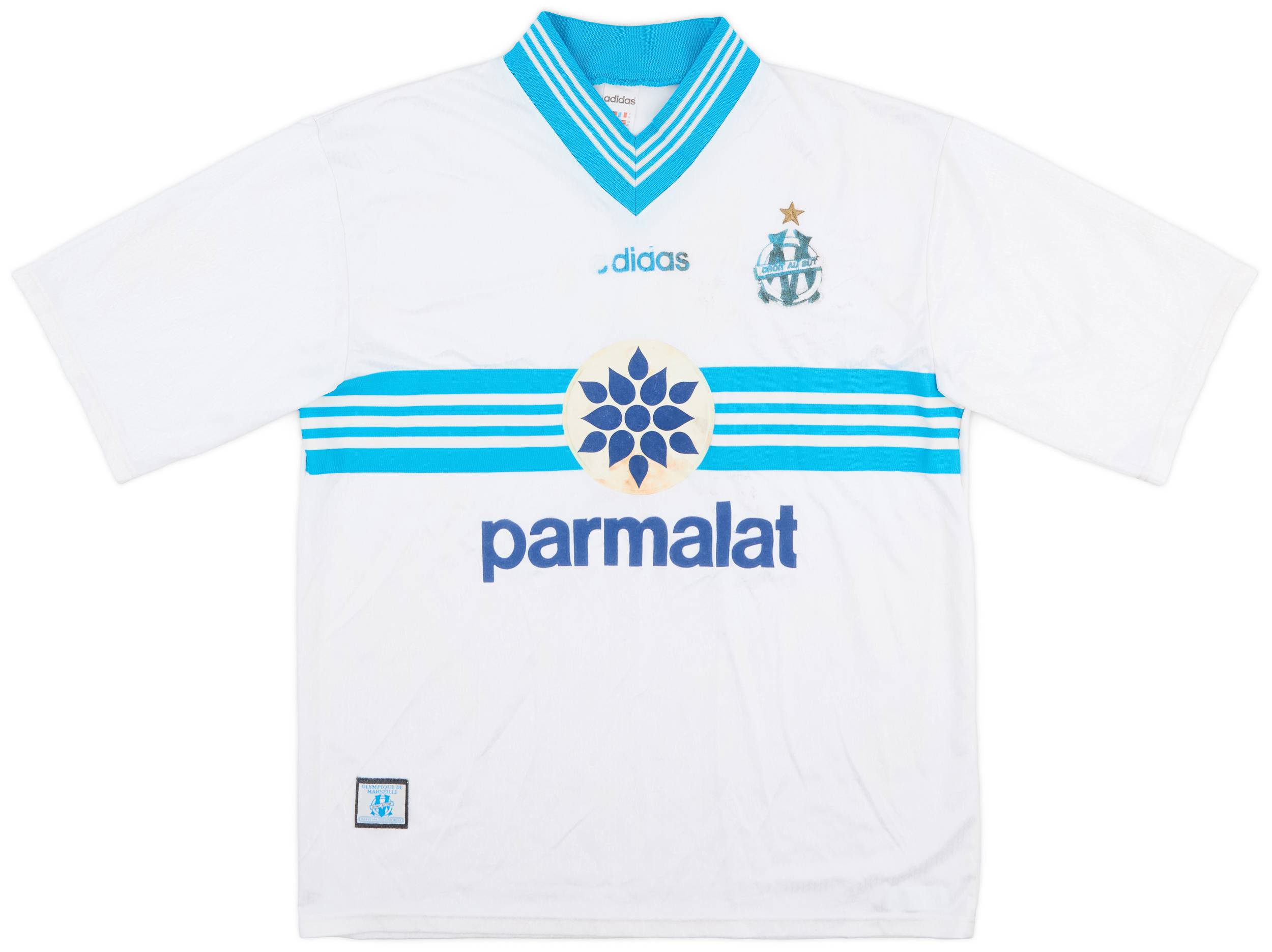 1996-97 Olympique Marseille Home Shirt - 4/10 - (XL)