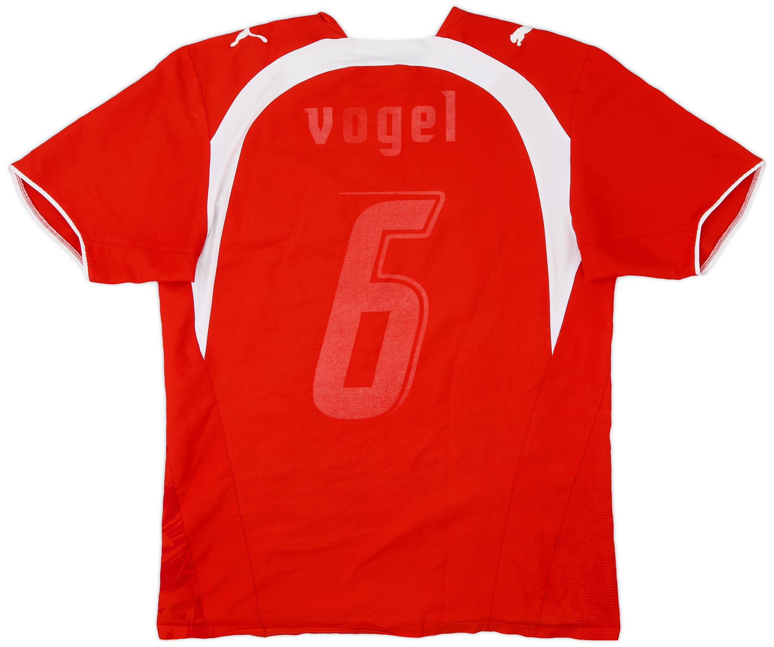 2006-08 Switzerland Home Shirt Vogel #6 - 4/10 - (L)