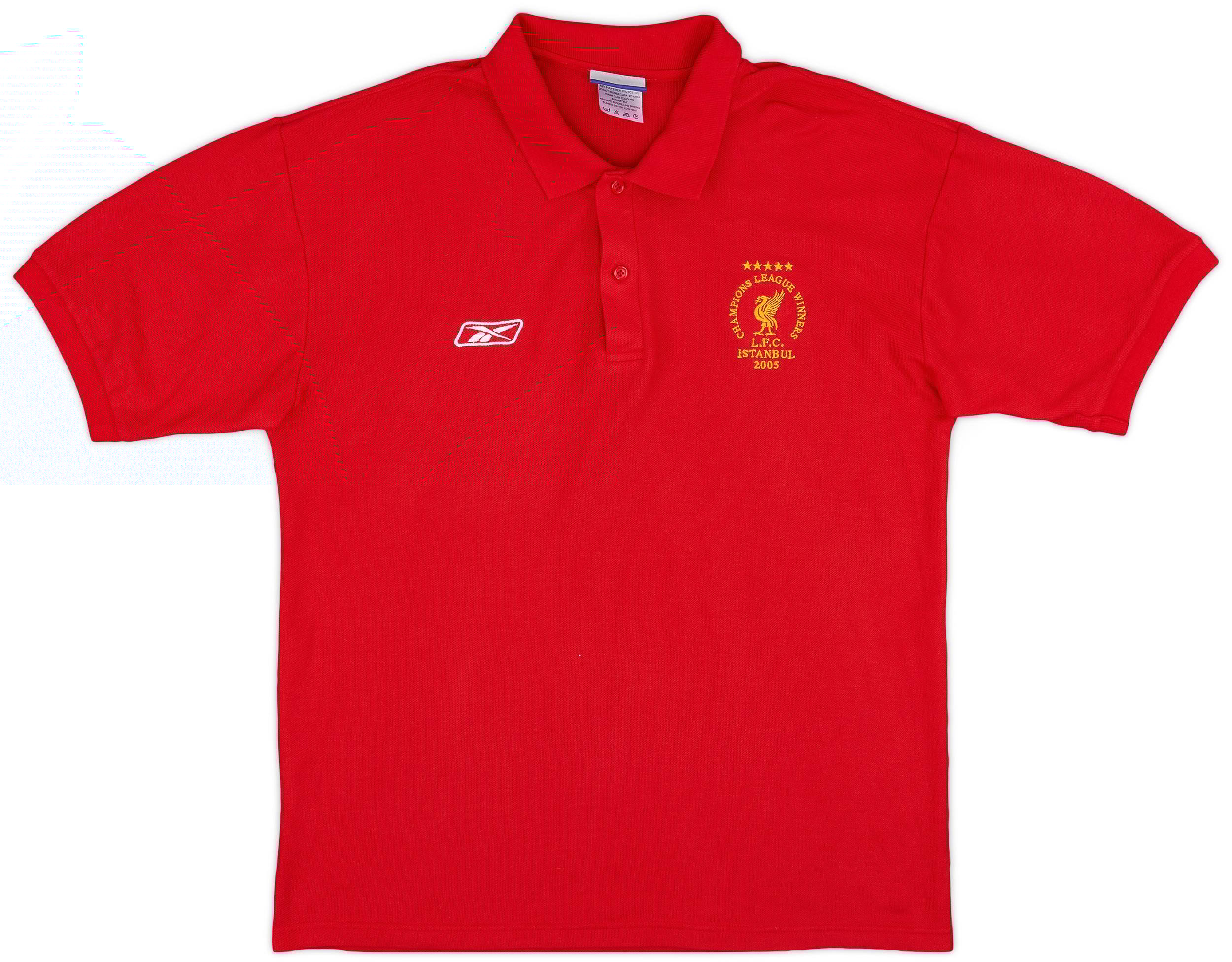 2005-06 Liverpool Reebok 'CL Winners' Polo Shirt - 9/10 - (L)