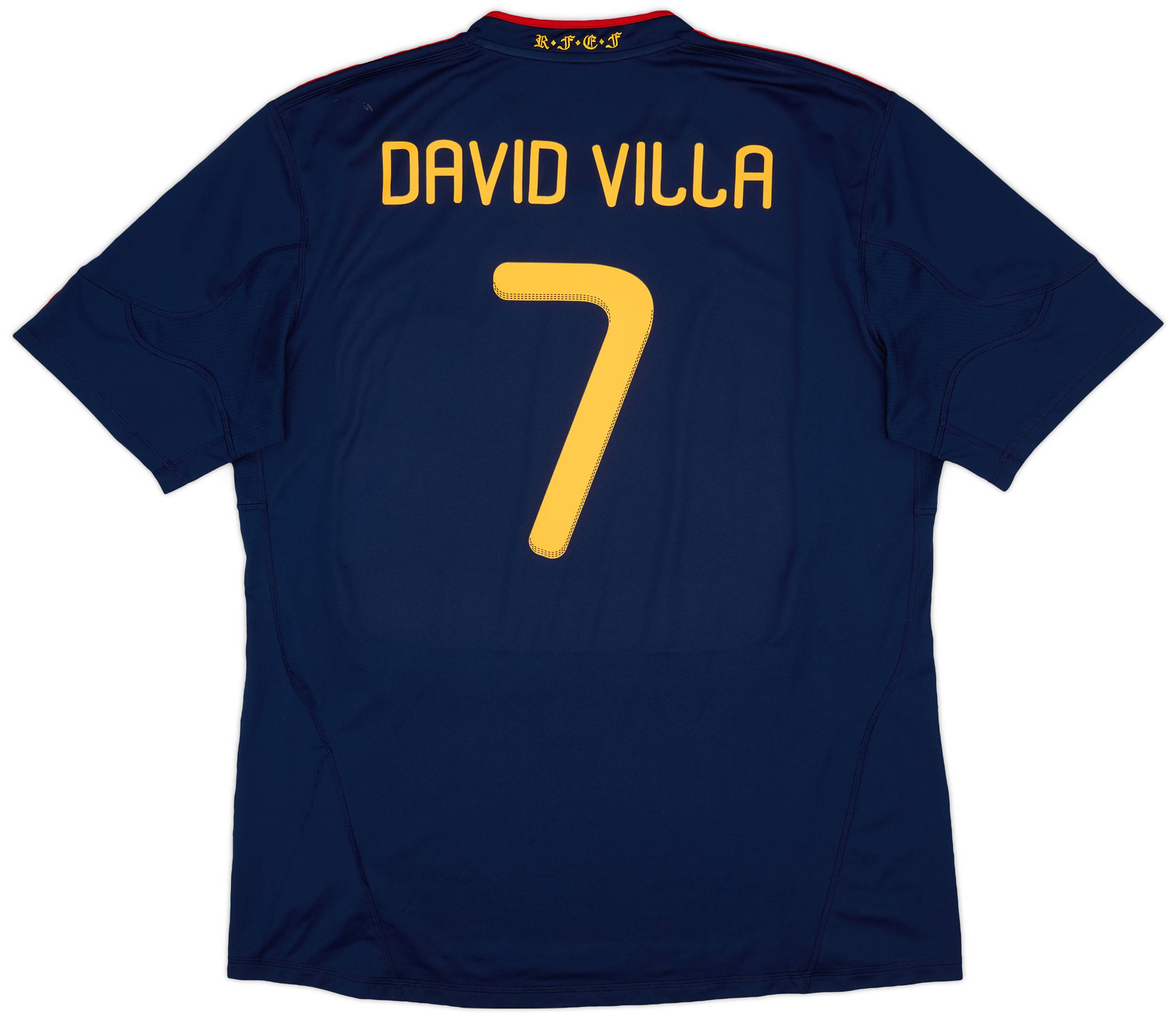 2010-11 Spain Away Shirt David Villa #7 - 8/10 - (XXL)