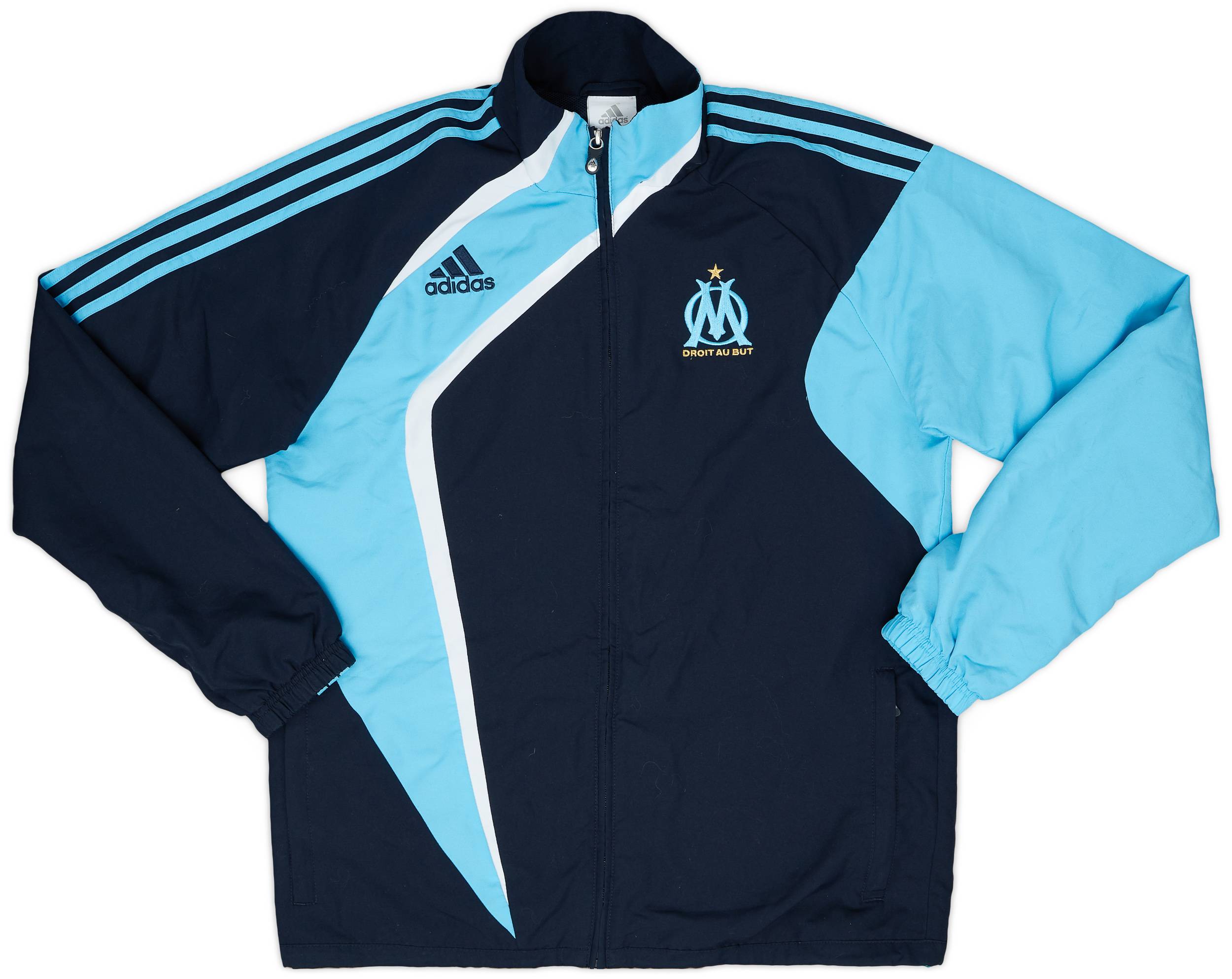 2009-10 Olympique Marseille adidas Track Jacket - 9/10 - (M)