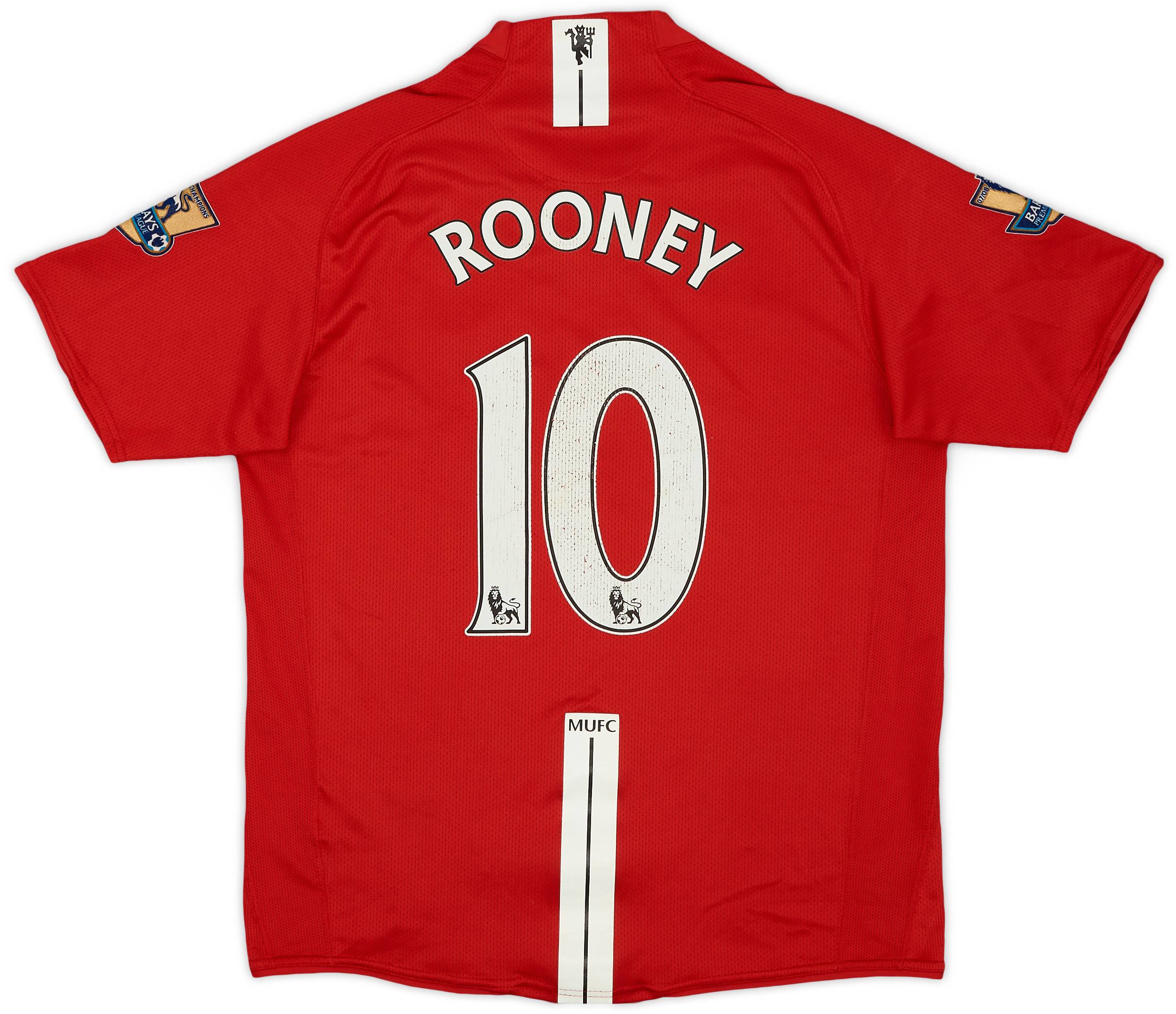 2007-09 Manchester United Home Shirt Rooney #10 - 5/10 - (M)
