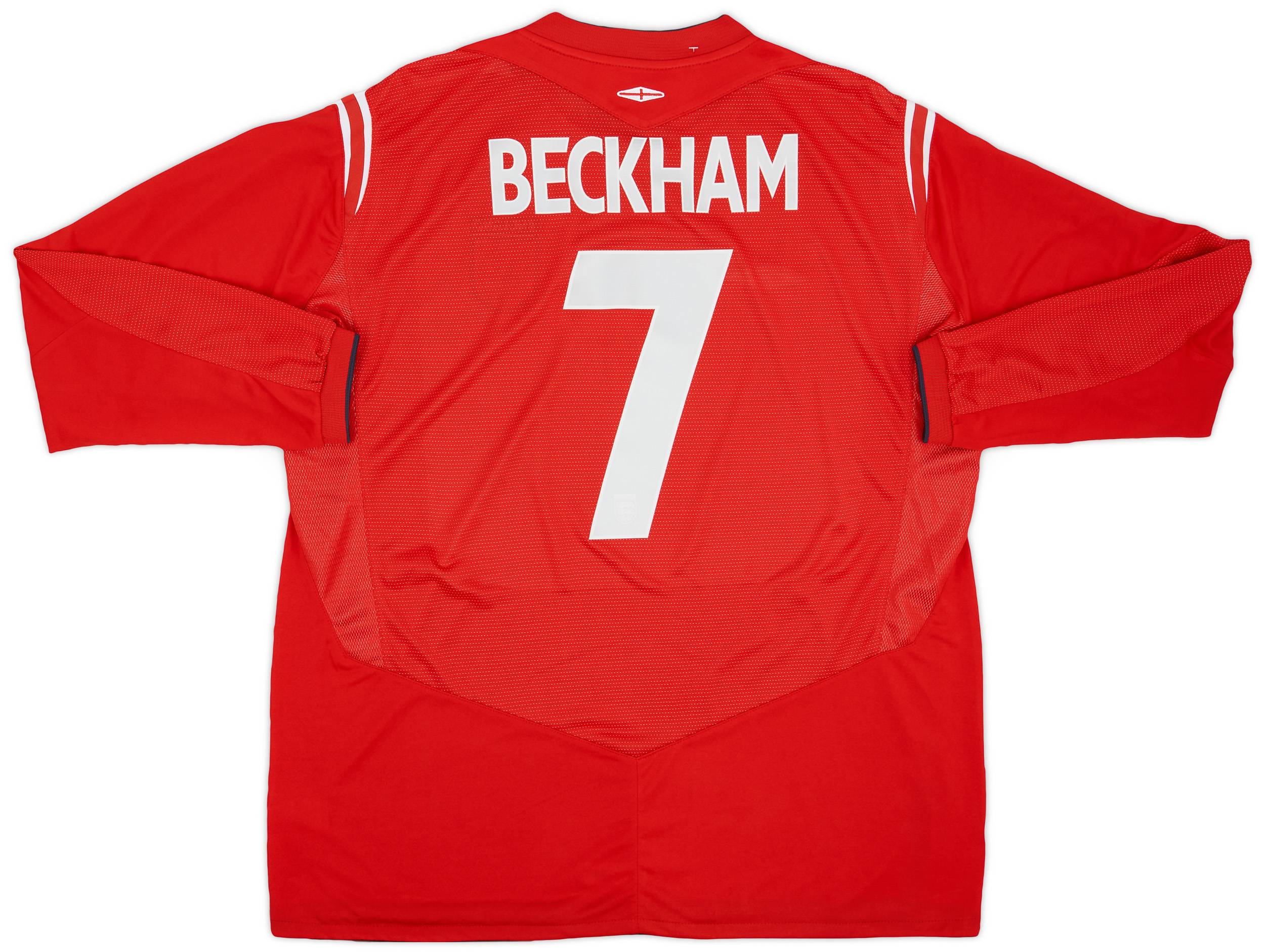 2004-06 England Away Shirt Beckham #7 (XXL)