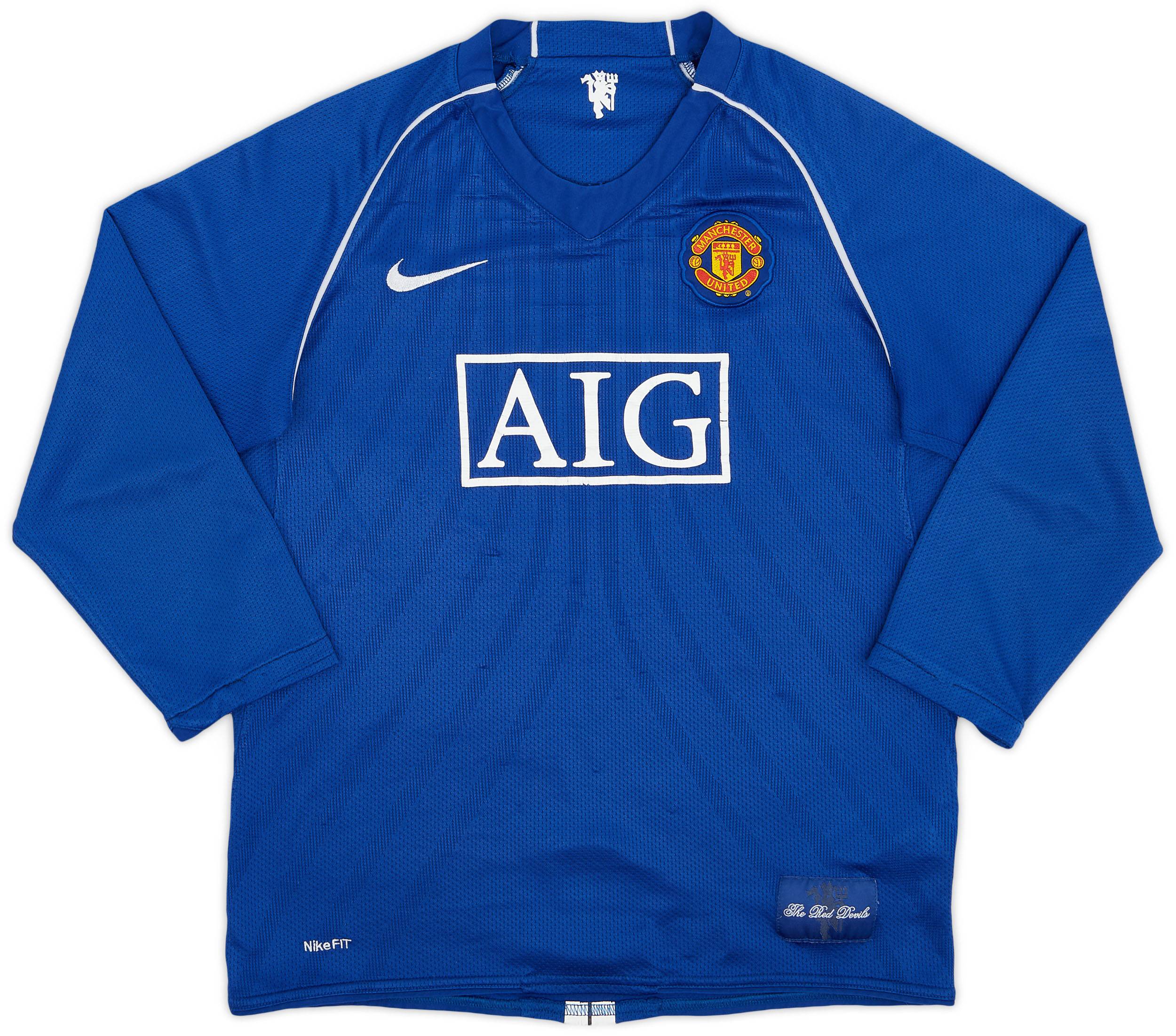 2007-08 Manchester United GK Shirt - 6/10 - (XL.Boys)