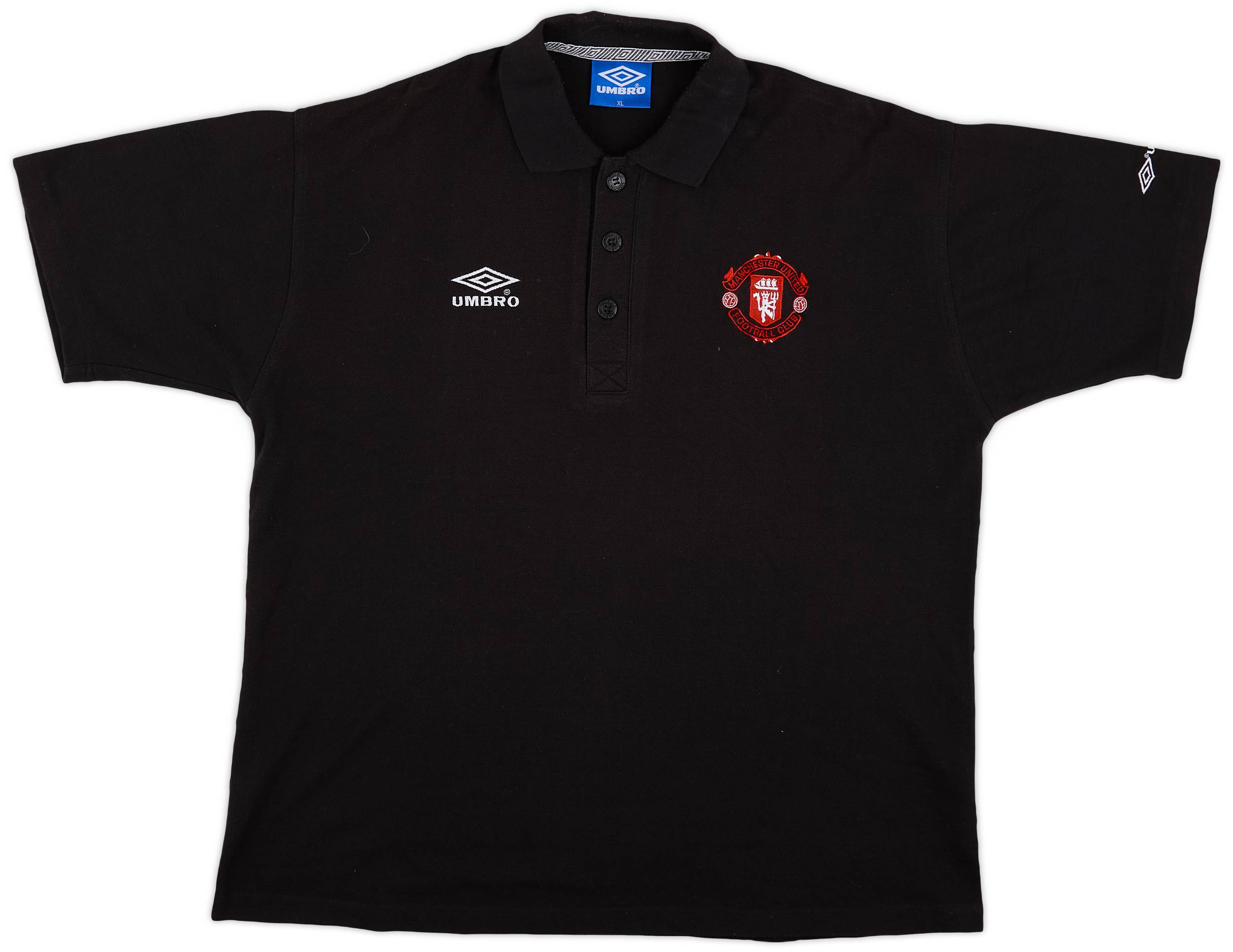 1996-97 Manchester United Umbro Polo Shirt - 6/10 - (XL)