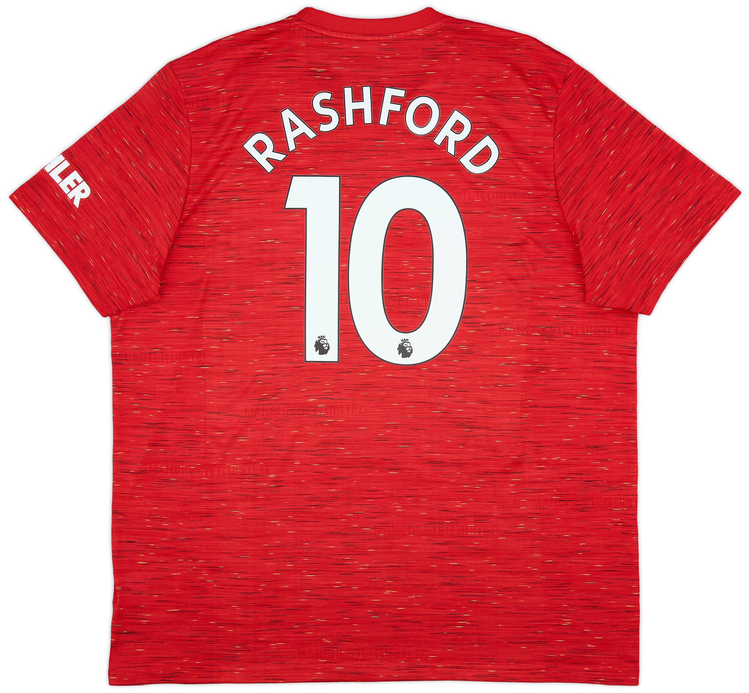 2020-21 Manchester United Home Shirt Rashford #10 - 9/10 - (XXL)