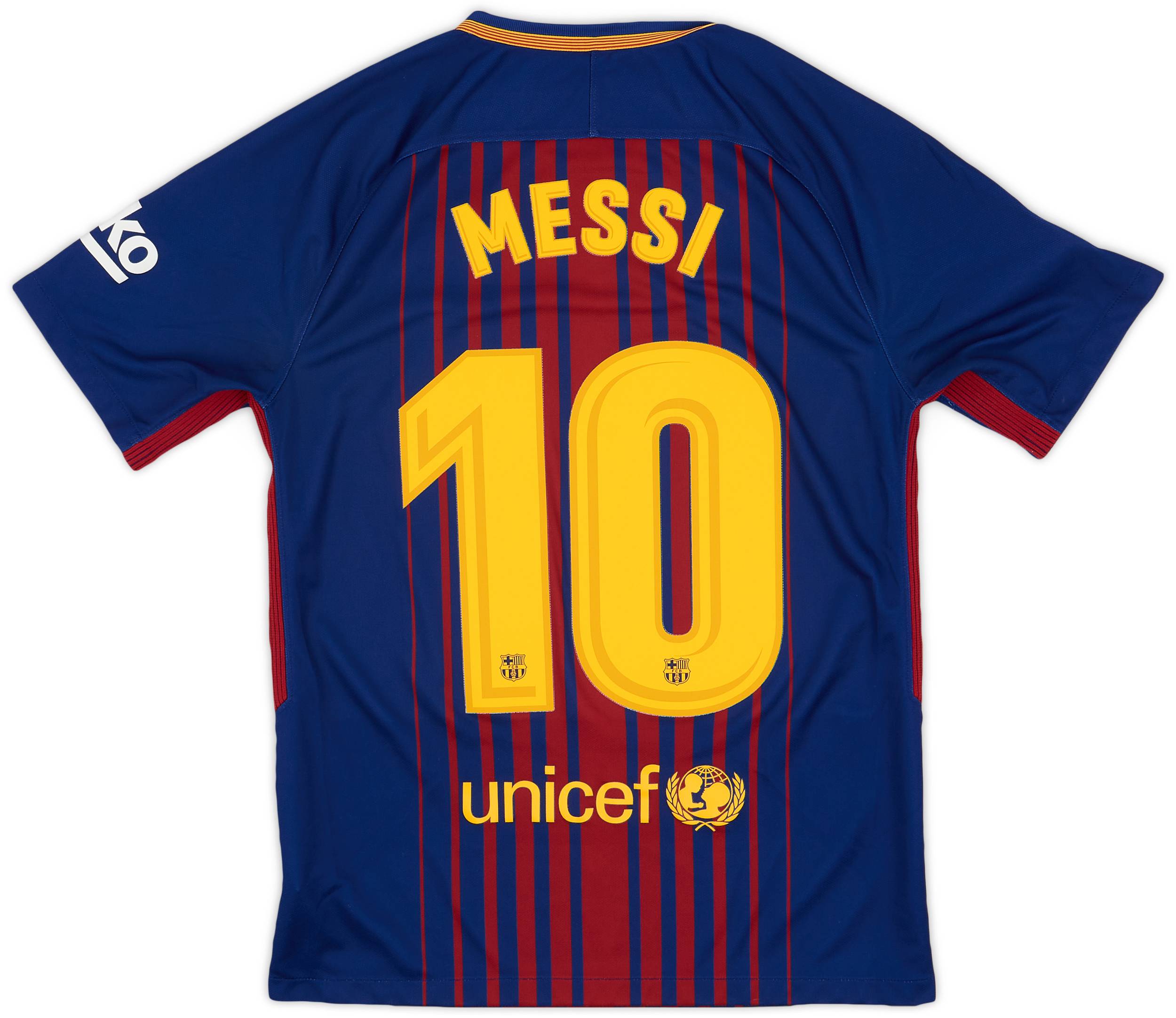 2017-18 Barcelona Home Shirt Messi #10 - 9/10 - (S)