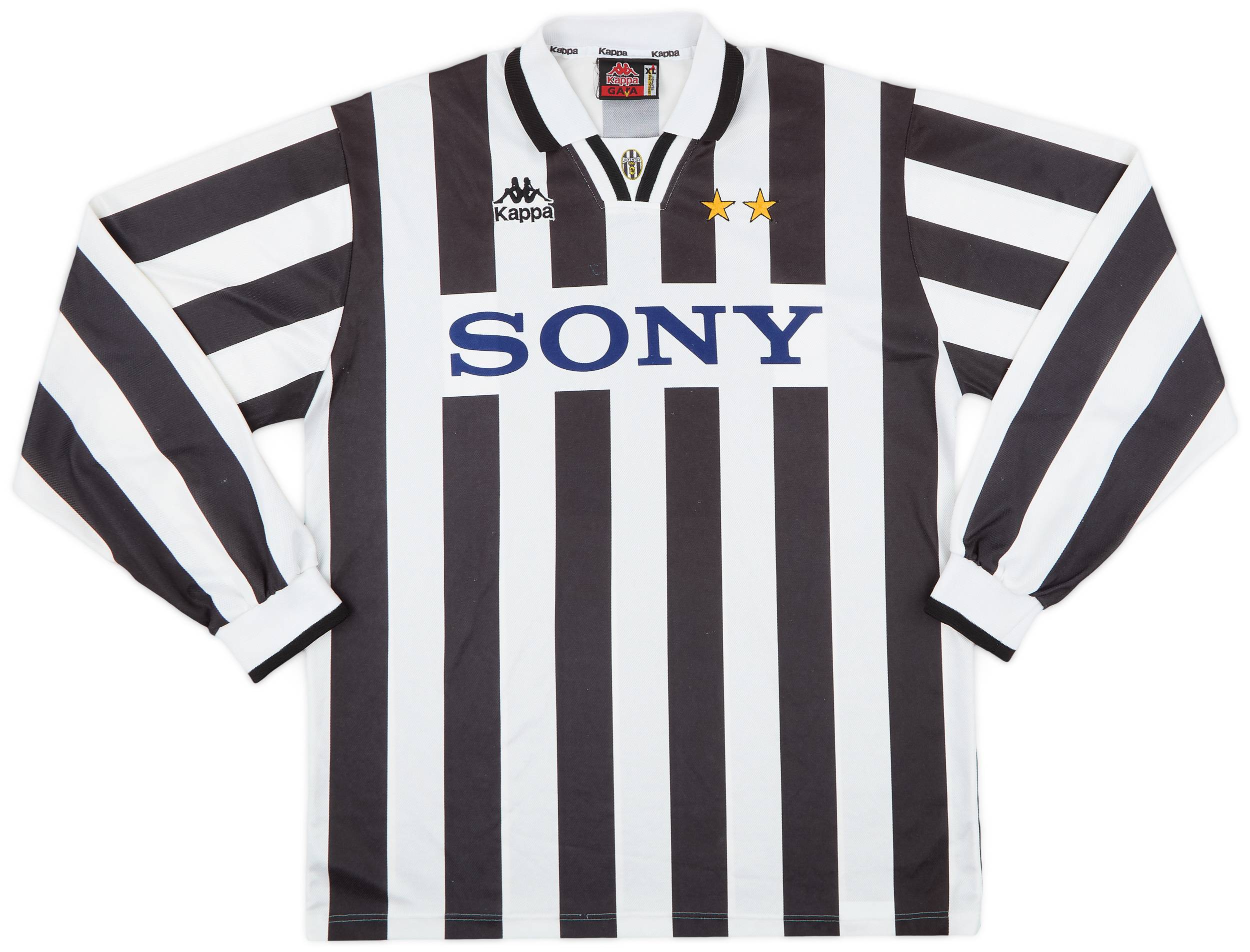 1995-97 Juventus Home L/S Shirt - 8/10 - (XL)