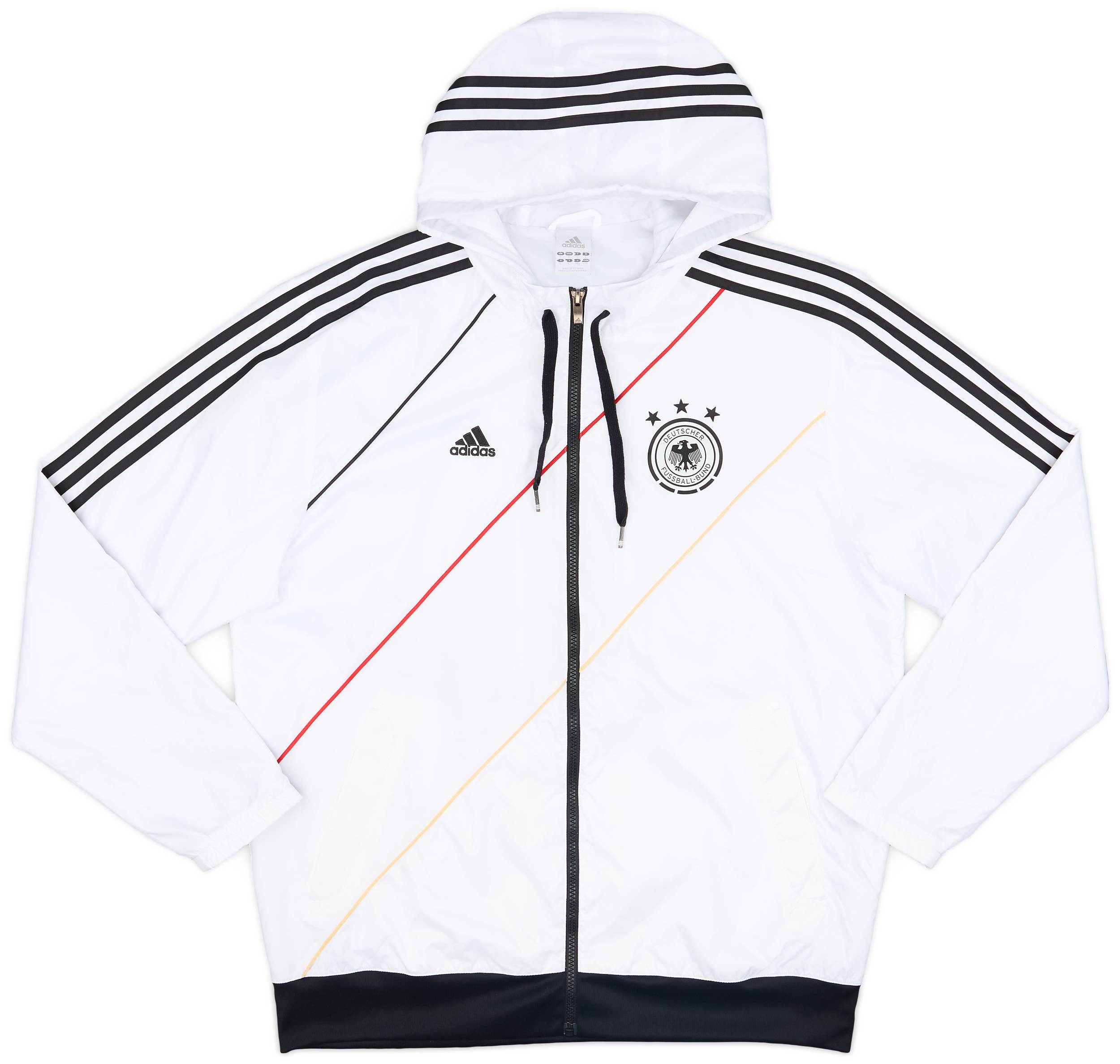 2012-13 Germany adidas Hooded Track Jacket - 9/10 - (L)