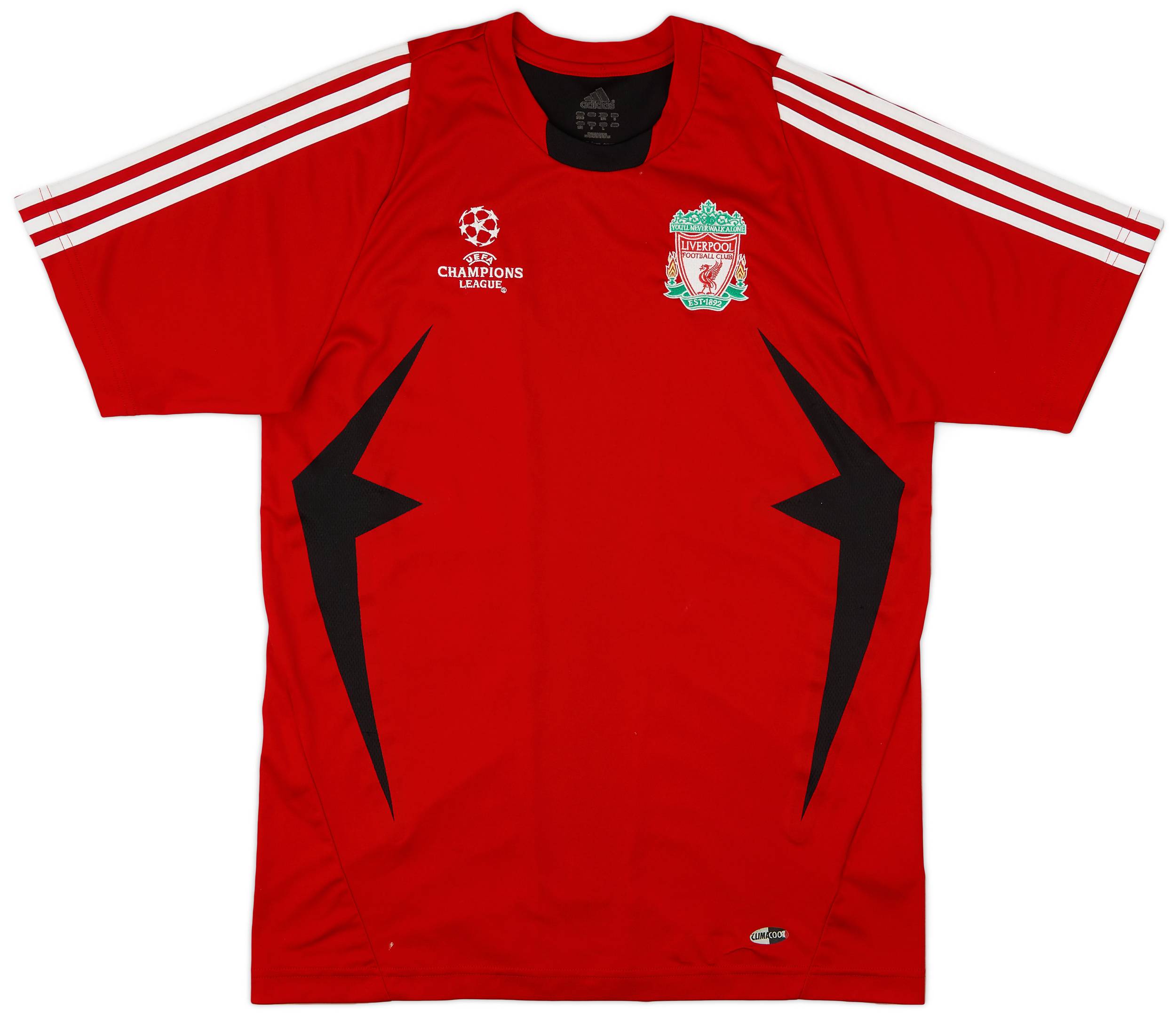 2007-08 Liverpool adidas CL Training Shirt - 8/10 - (S)