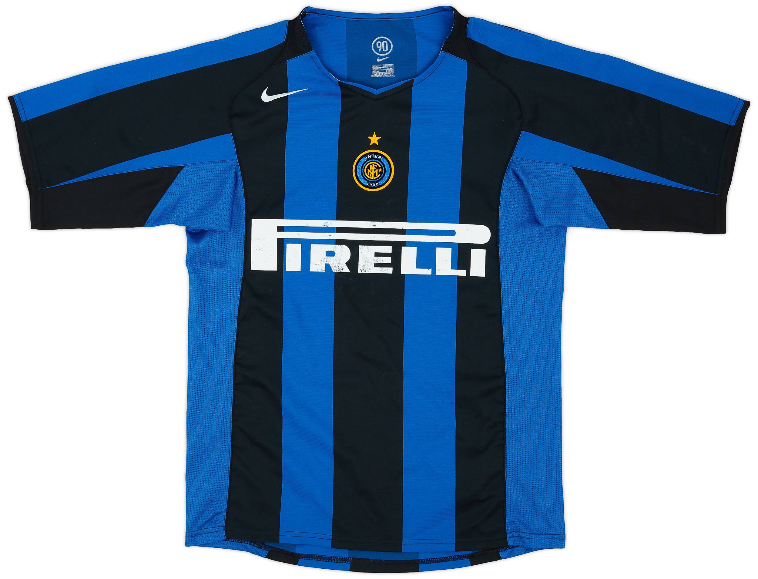 注文割引 Milan Inter 2004-05 Home (S) - 6/10 - Shirt ウェア