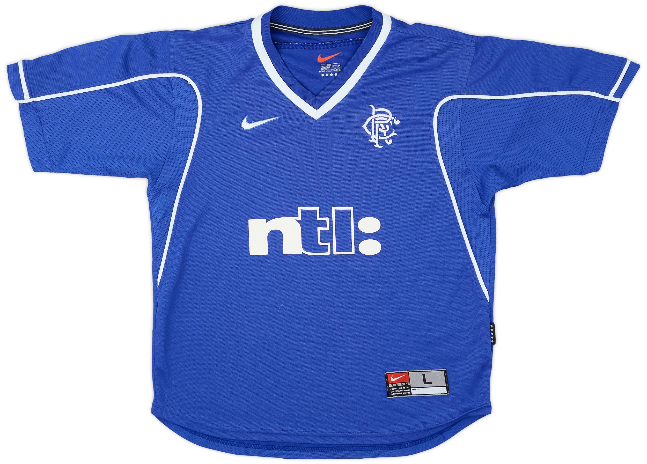 1999-01 Rangers Home Shirt - 8/10 - (L.Boys)