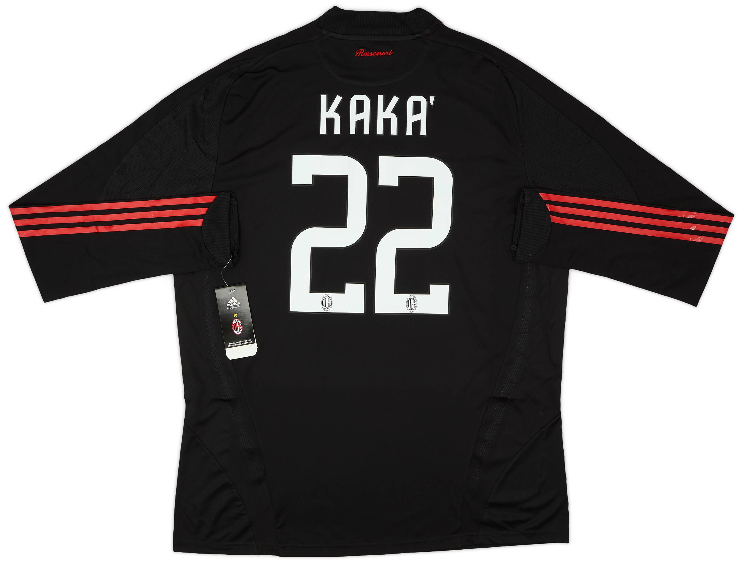 2008-09 AC Milan Player Issue Third L/S Shirt Kaka #22 (XXL)