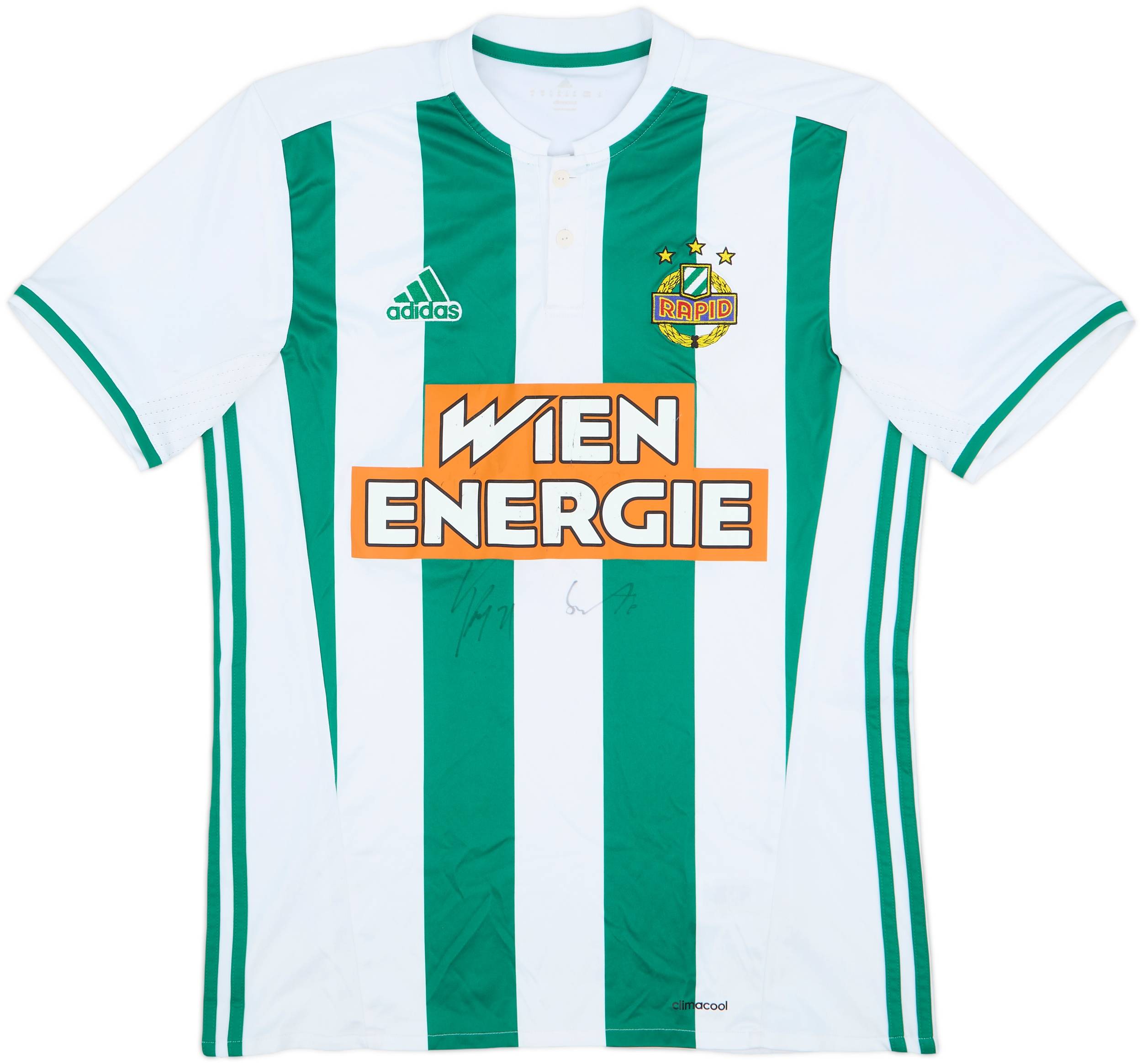 2016-17 Rapid Vienna Signed Home Shirt - 6/10 - (M)