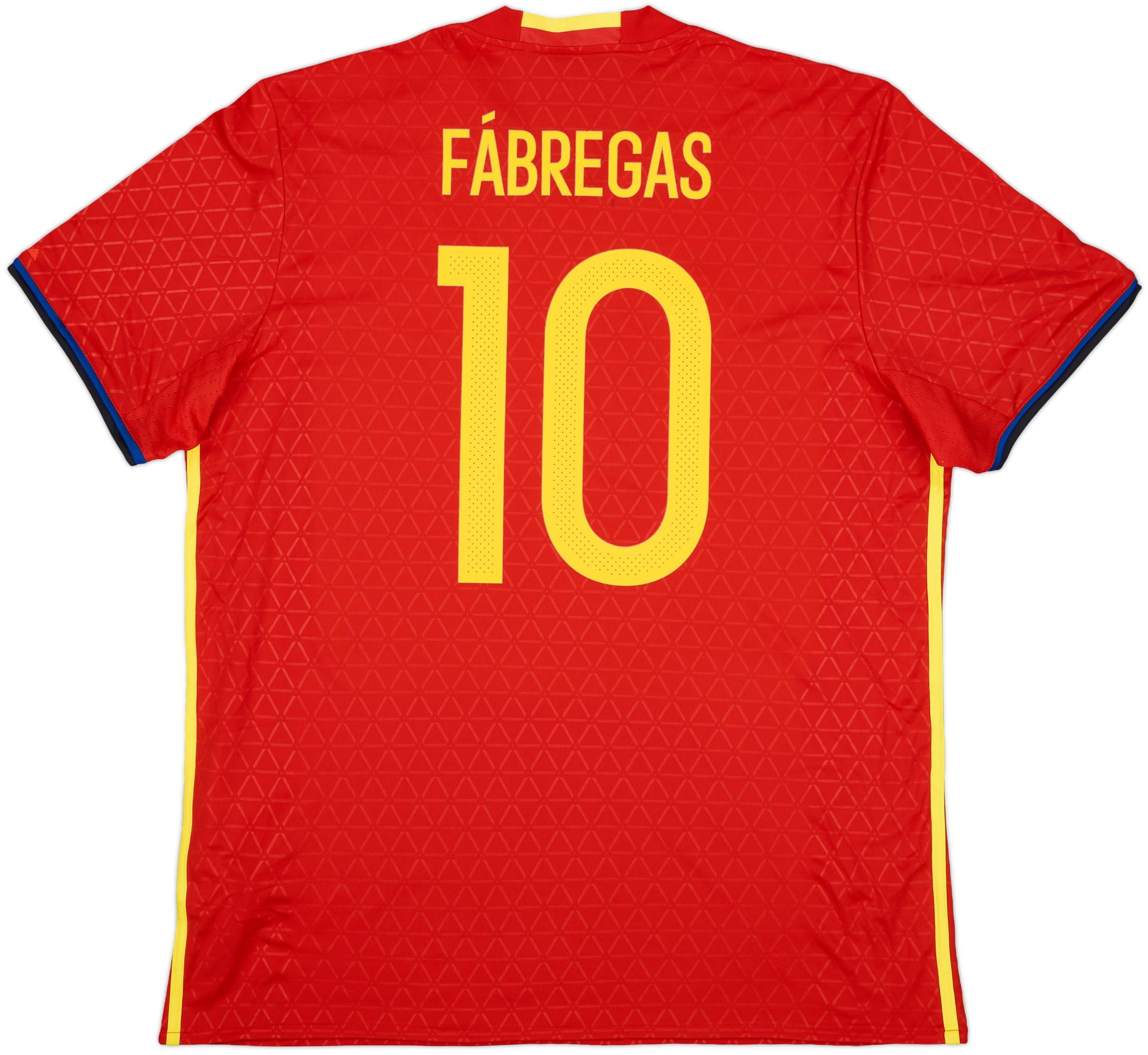2016-17 Spain Home Shirt Fabregas #10 (XL)