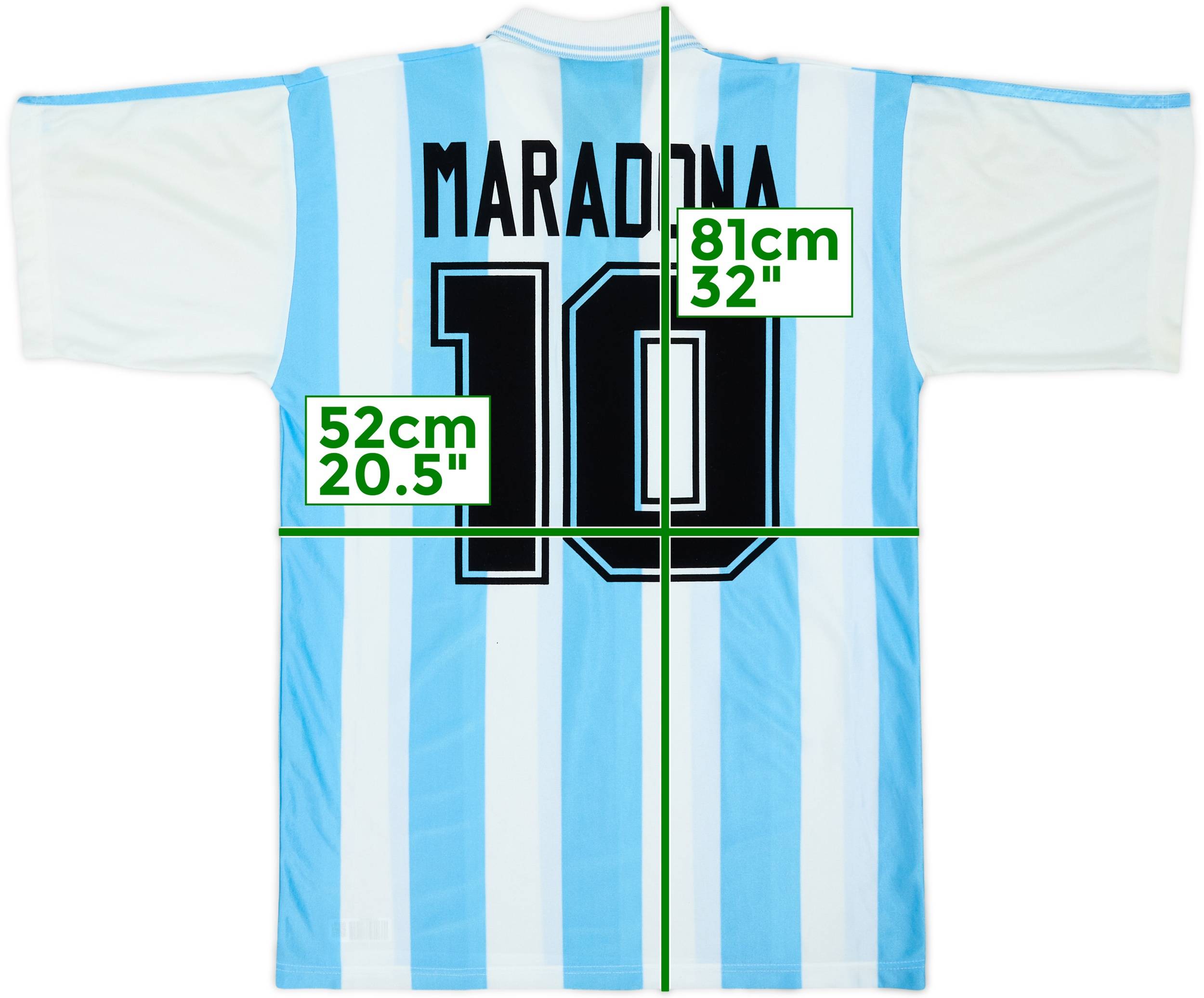 1994 Argentina Home Shirt Maradona #10 - 9/10 - (L)
